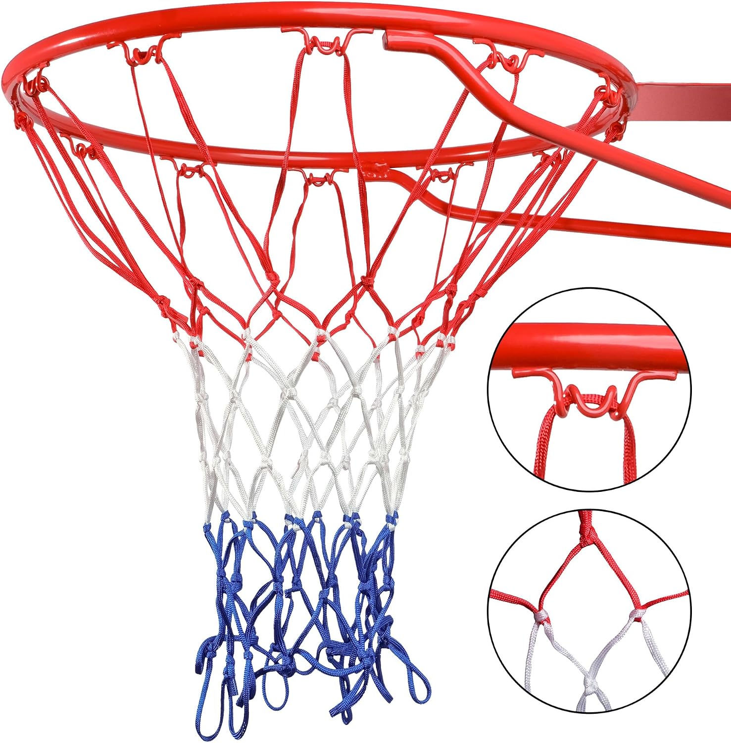 Cannon Sports Heavy Duty Basketball Net Replacement - 21 Inches - 12 Loop Standard Size - Weather Resistant for Indoor/Outdoor Courts - Fits All Standard Rims