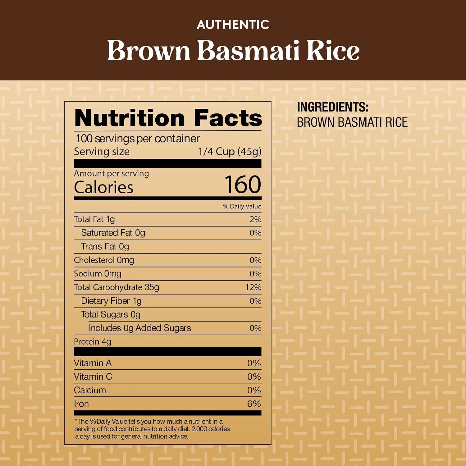 Royal Brown Basmati Rice - Authentic Long Grain Rice - 10 lb Bag | Perfect for Biryanis, Pilafs & Curries - Cook in Microwave or on Stove Top