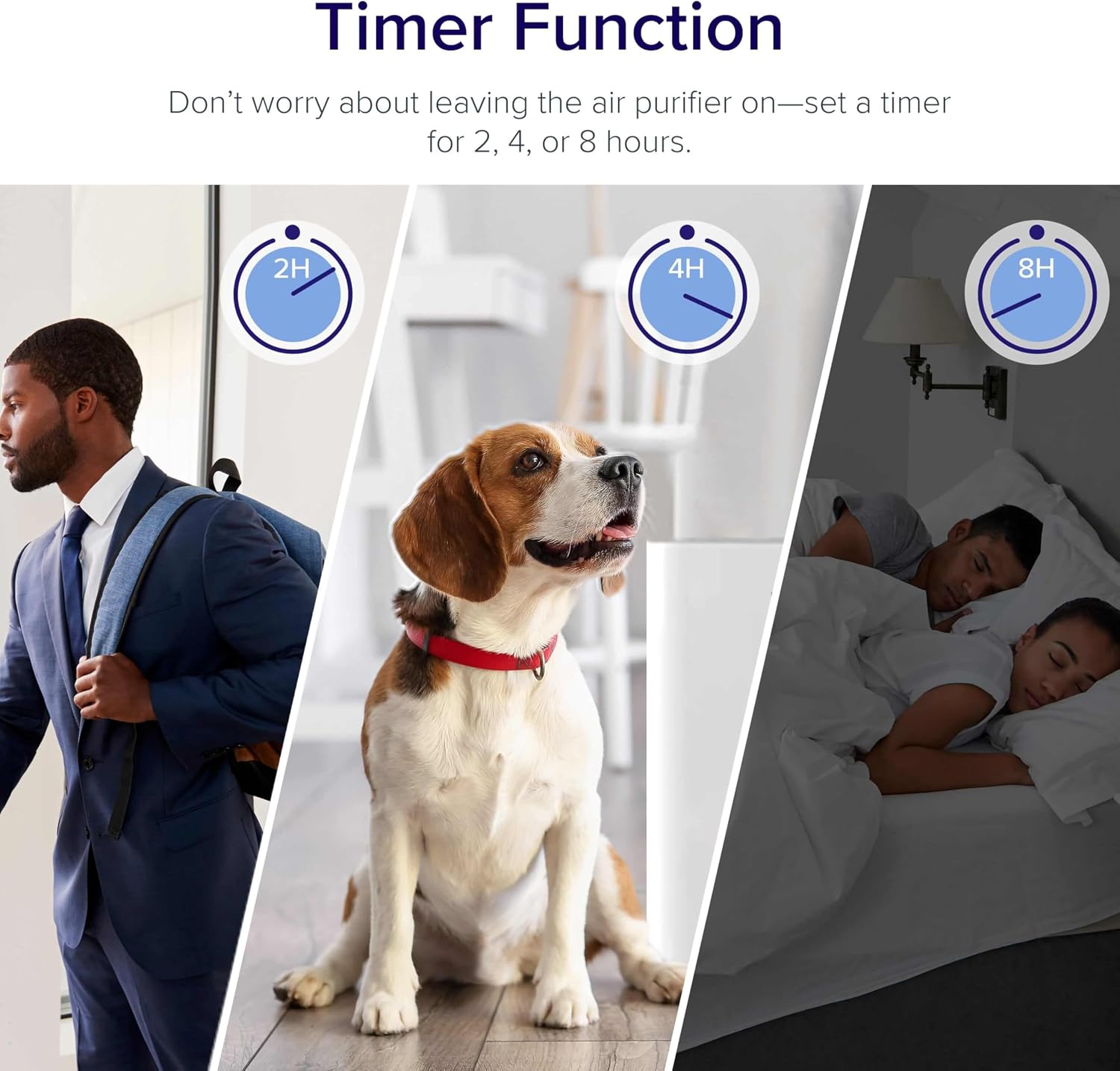 Levoit Air Purifier for Home Pets Bedroom Dorm Room, Smart & Voice Control