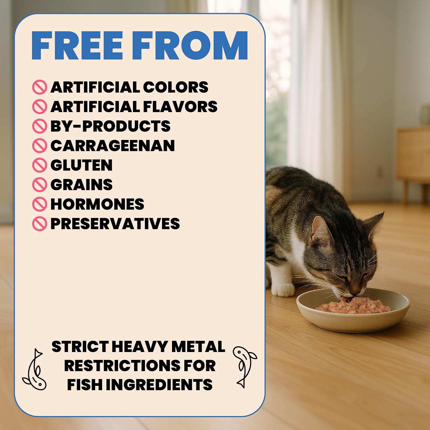 almo nature HQS Natural Wet Cat Food Tuna and Shrimp, Grain Free, Additive Free - 2.47oz - Pack of 6