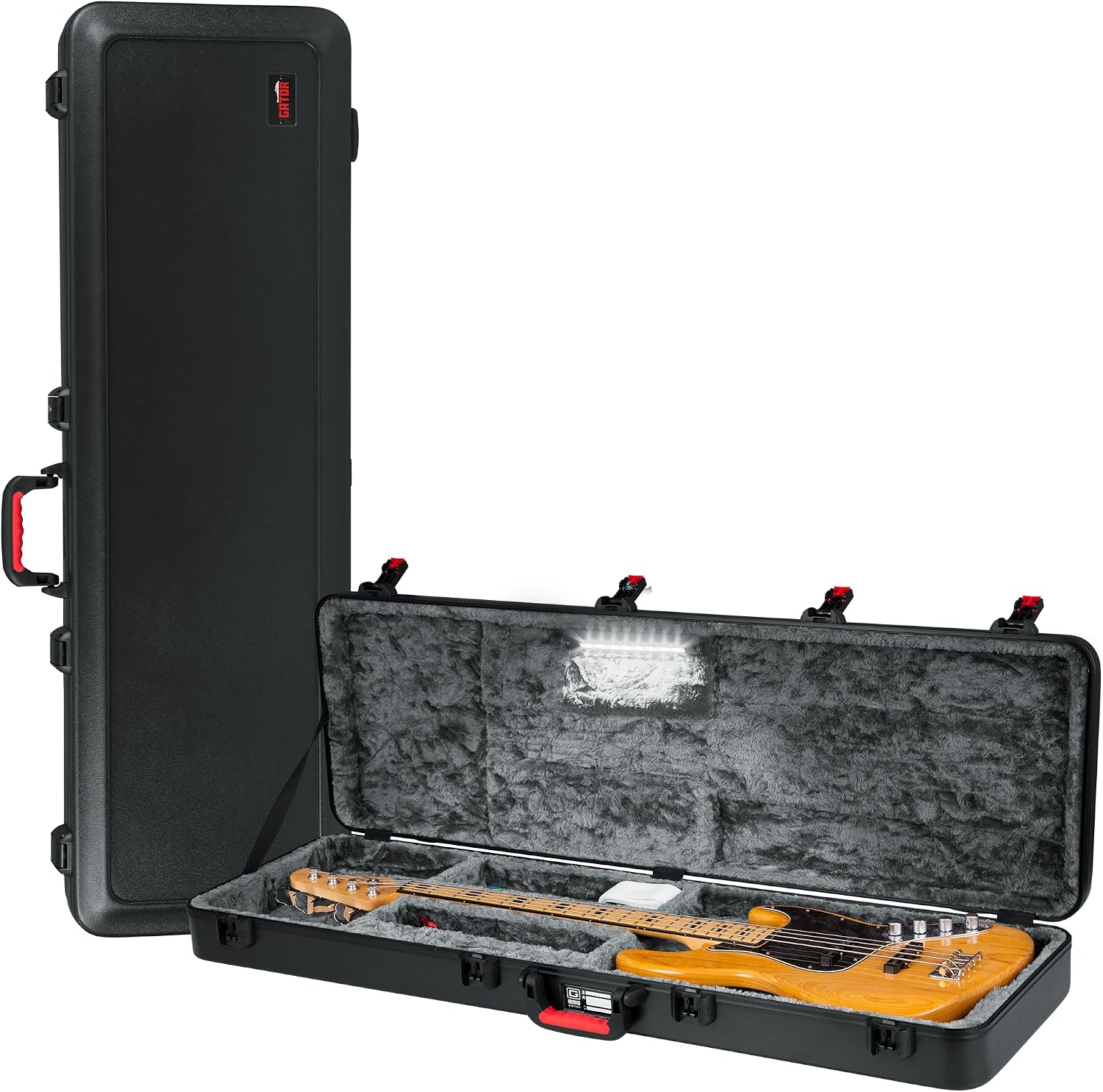 Gator Cases Molded Flight Case For SG Style Double Cut Away Guitars With TSA Approved Locking Latch, (GTSA-GTRSG)