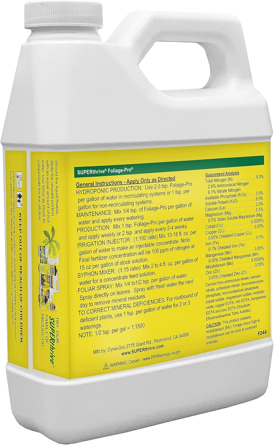 Dyna-Gro Foliage-Pro Nutrient, 1 Qt (DYFOL032)