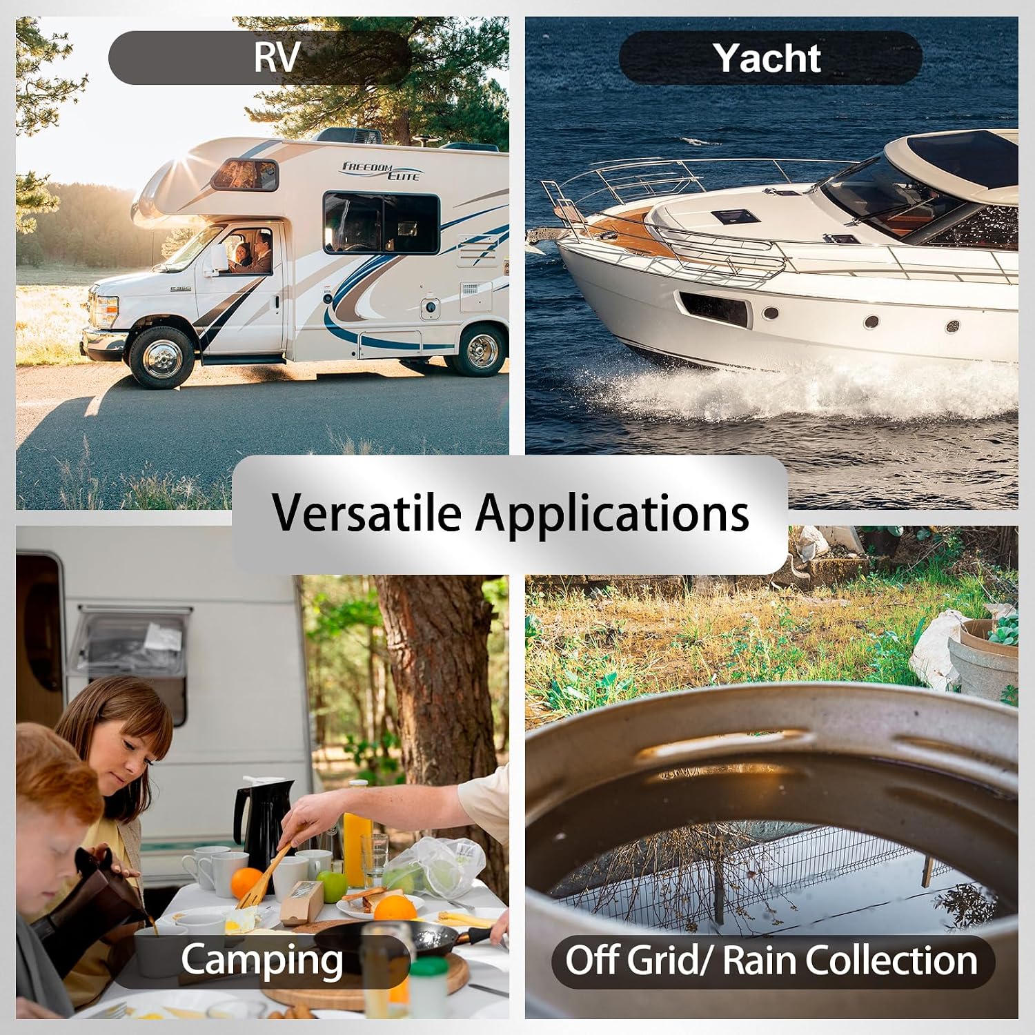 RV Water Pumps 115V AC Pressure Pump with Pressure Switch, Self-priming Water Pump 4.0GPM 45PSI, Fresh Water Pump for RV, Kitchen Barthroom Camping Marine Yacht Garden Diaphragm Pump115volt