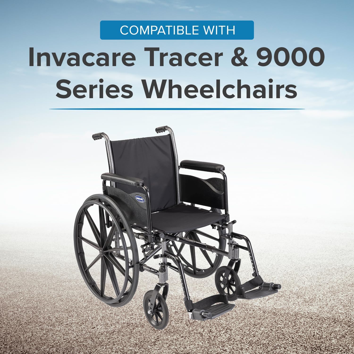 AlveyTech Full Length Clothing Guard for Invacare Tracer & 9000 Series Wheelchairs (Left) - Replacement Black 16" x6-1/2 Wheelchair Under Armrest