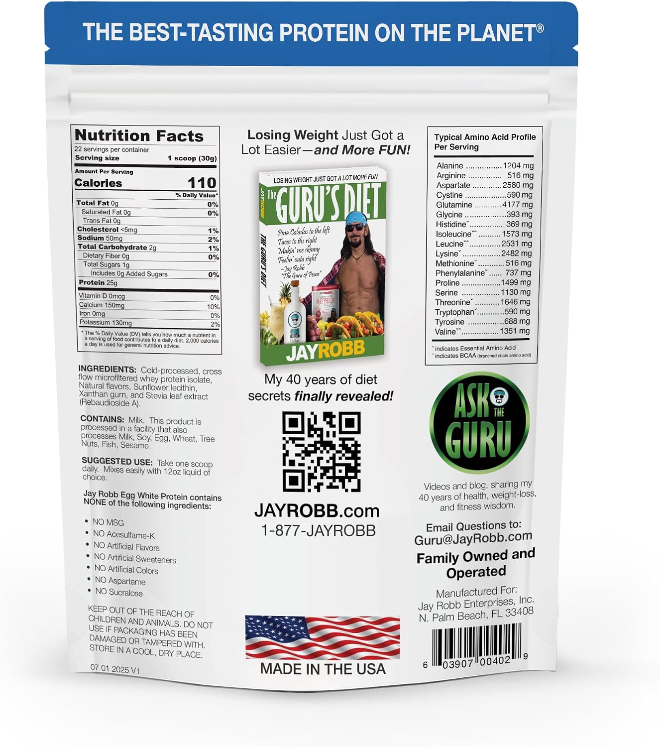JAYROBB Whey Protein (5 Pound, Vanilla)