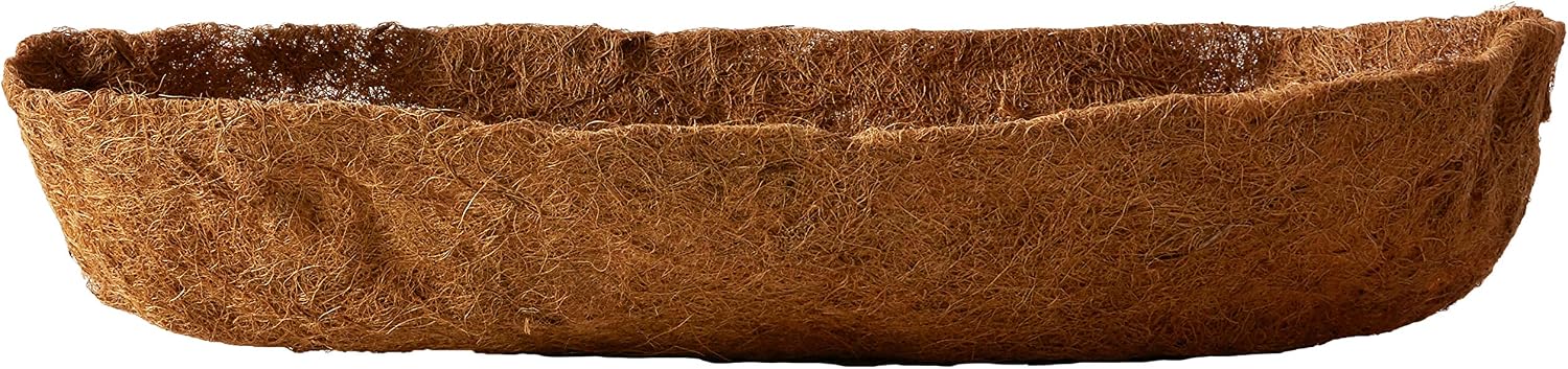 Bosmere F919 Pre-Formed Coco Liner with Soil Moist – 30-Inch Replacement Liner for Window Boxes & Hanging Baskets