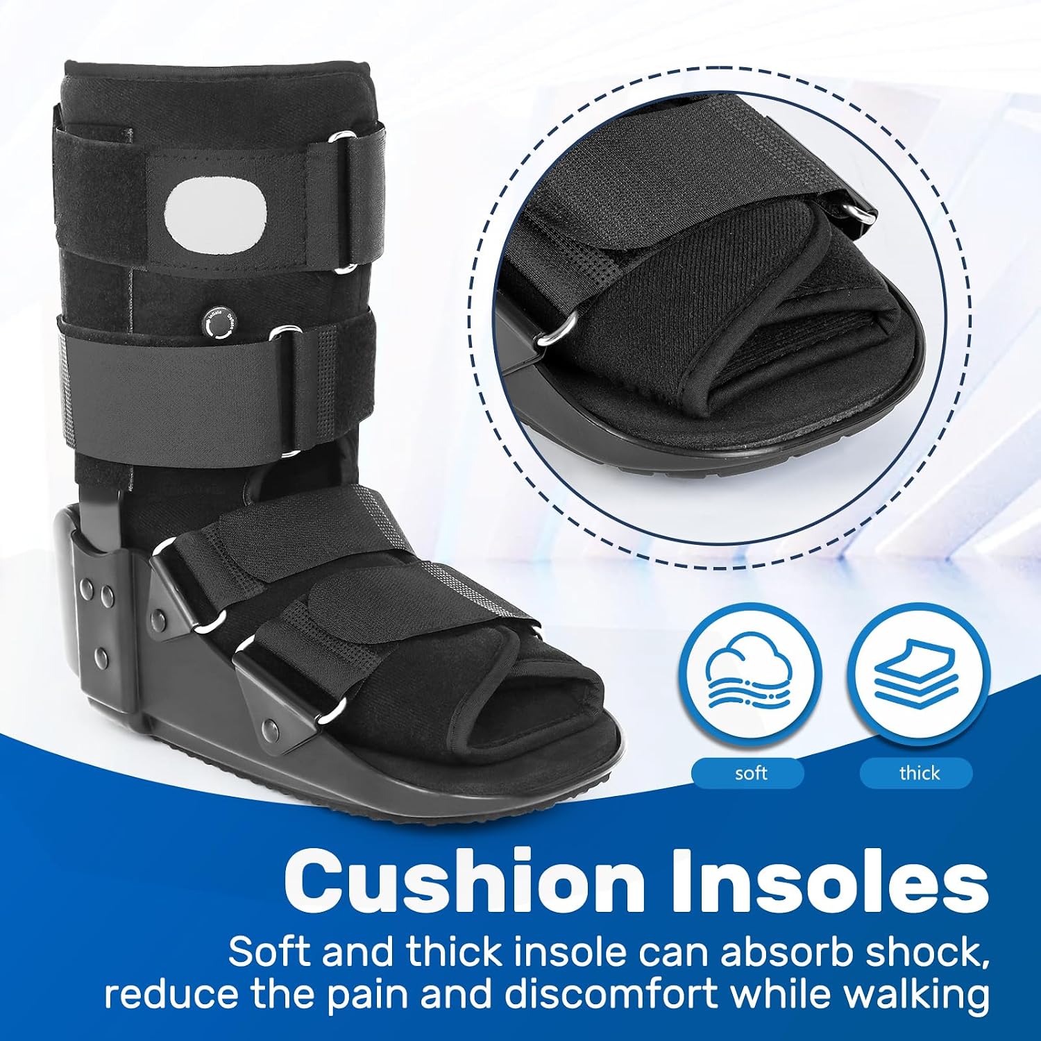 kefit Walking Boot Fracture Boot for Broken Foot, Sprained Ankle-Medium