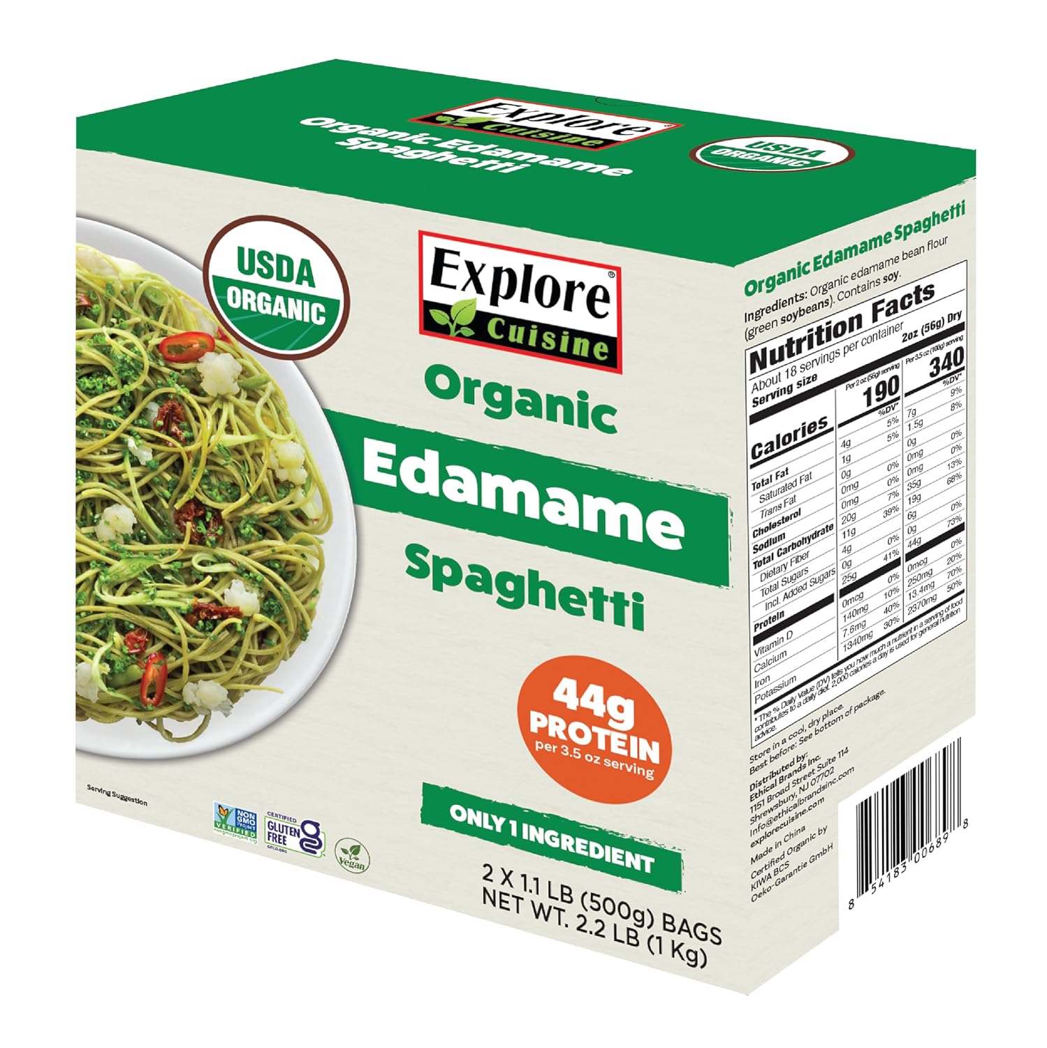 Explore Cuisine Organic Black Bean Spaghetti, 8 Oz