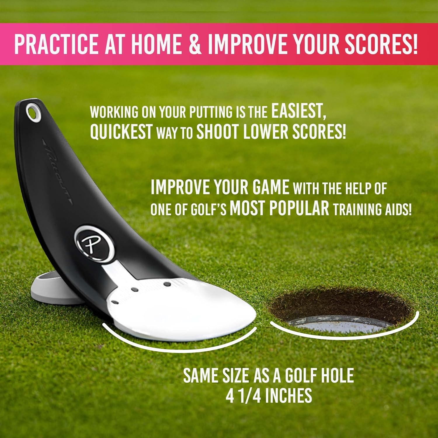 PuttOUT Premium Pressure Putt Trainer - Perfect Your Golf Putting