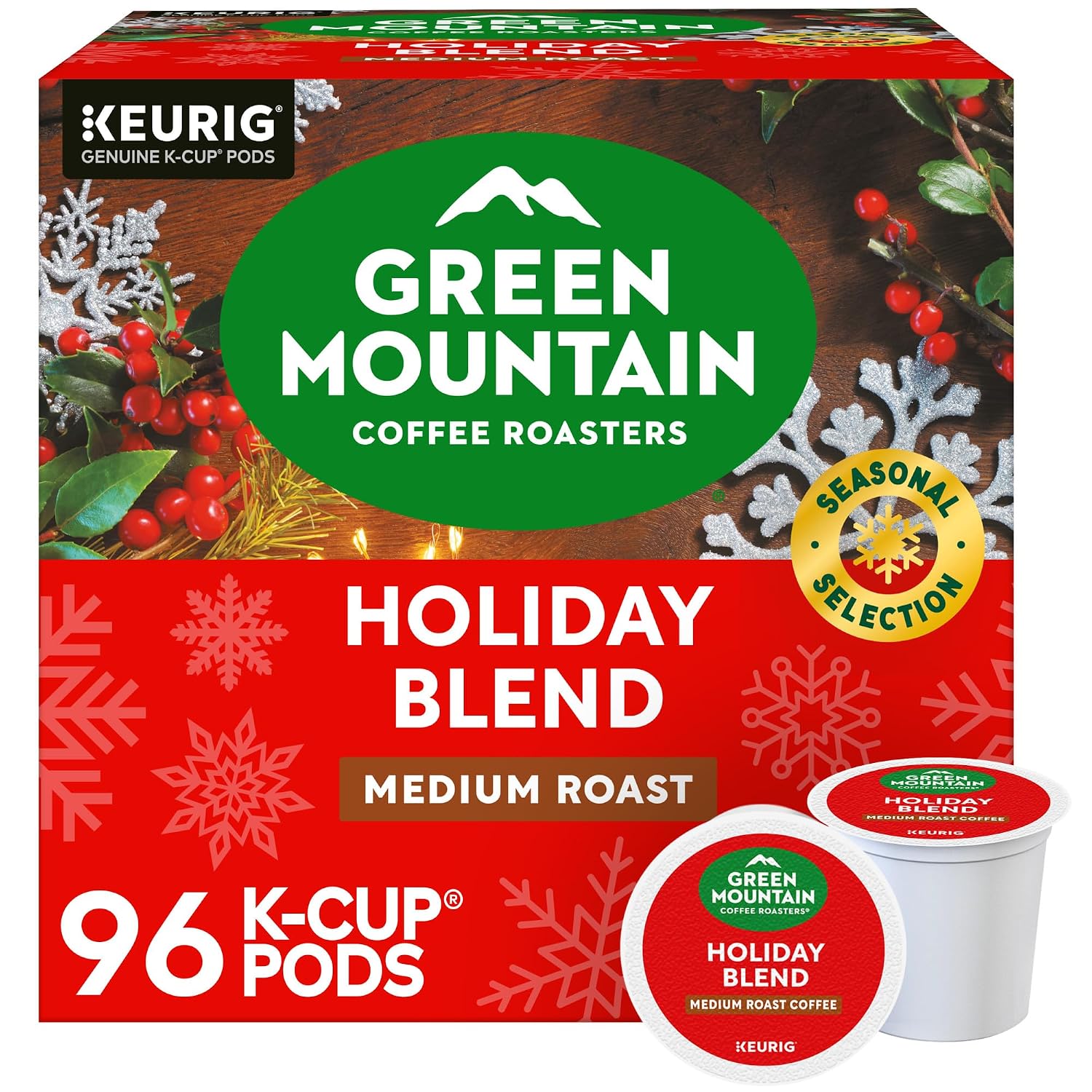 Green Mountain Coffee Nantucket Blend Keurig Single-Serve K-Cup Pods, Medium Roast Coffee, 96 Count