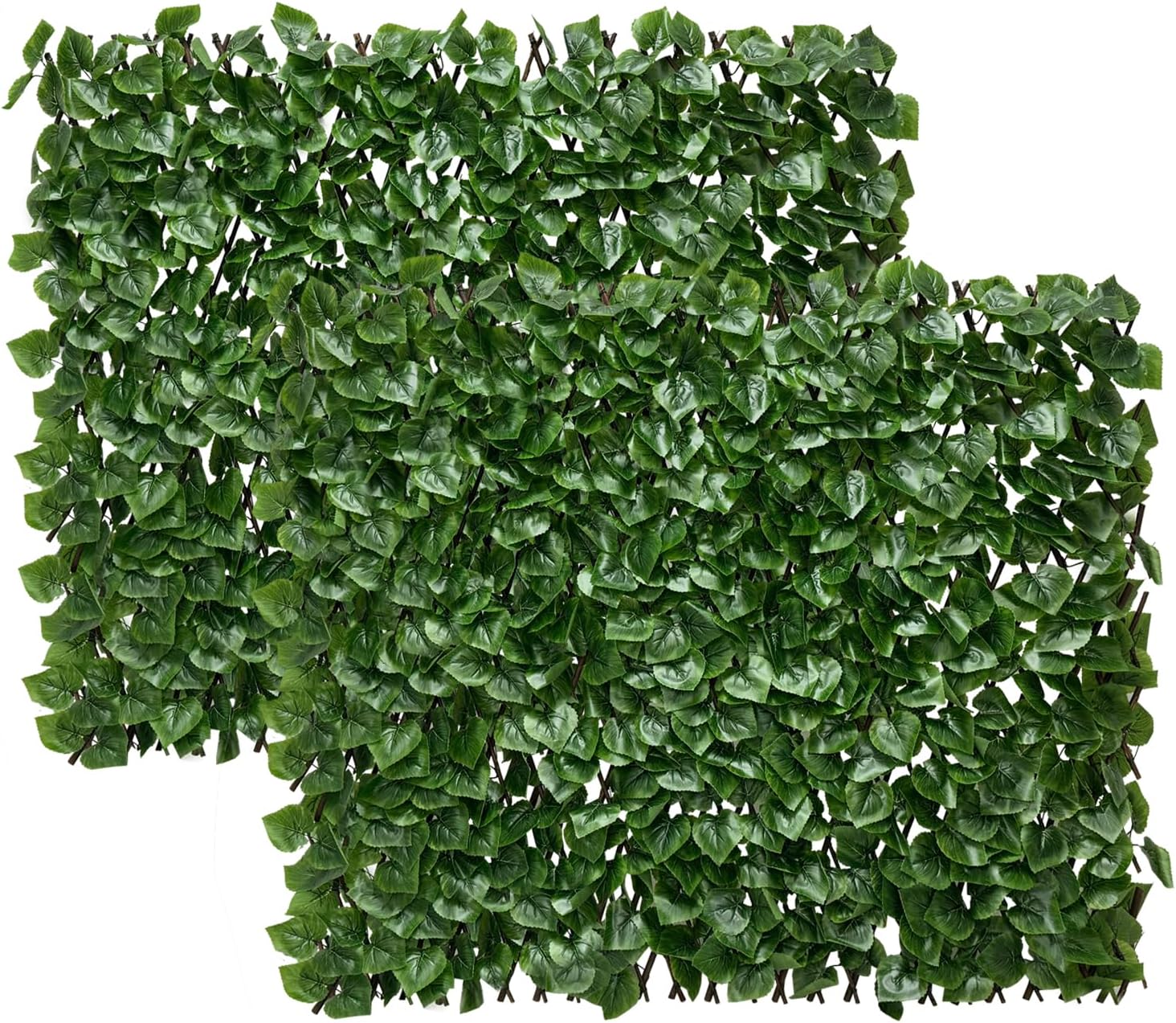 Expandable Fence Privacy Screen for Balcony Patio Outdoor,Decorative Faux Ivy Fencing Panel,Artificial Hedges (Single Sided Leaves)……
