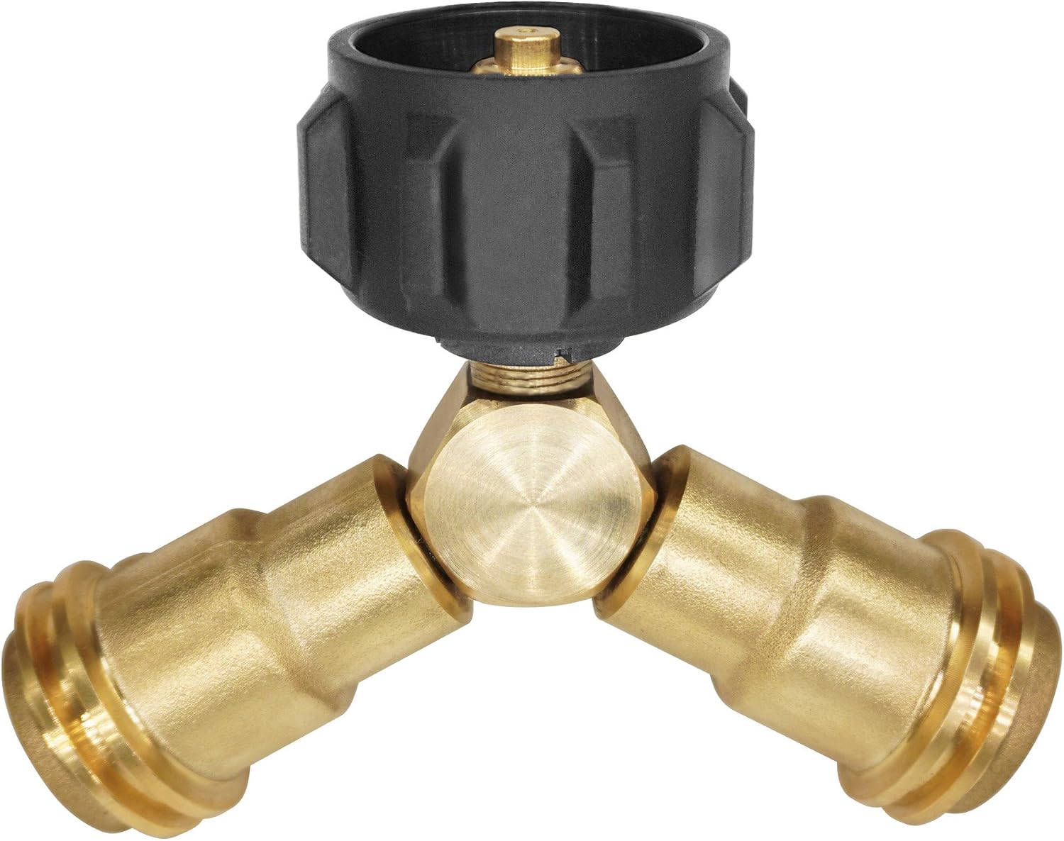 DOZYANT Propane Splitter, 2 Way LP Gas Adapter Tee Connector for 20lb Propane Tank Cylinder, Work with BBQ Grills, Camping Stoves, Gas Burners, Heater | Propane Tank Splitter 2 Way Y Tee links two regulators to a 20 lb tank for BBQ grills camping stoves…