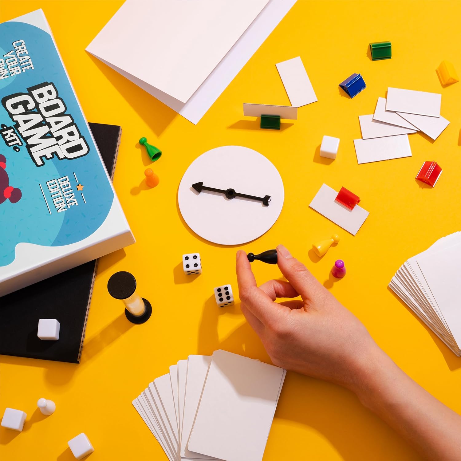 Create Your Own Opoly Board Game Kit with Blank Board & Game Pieces