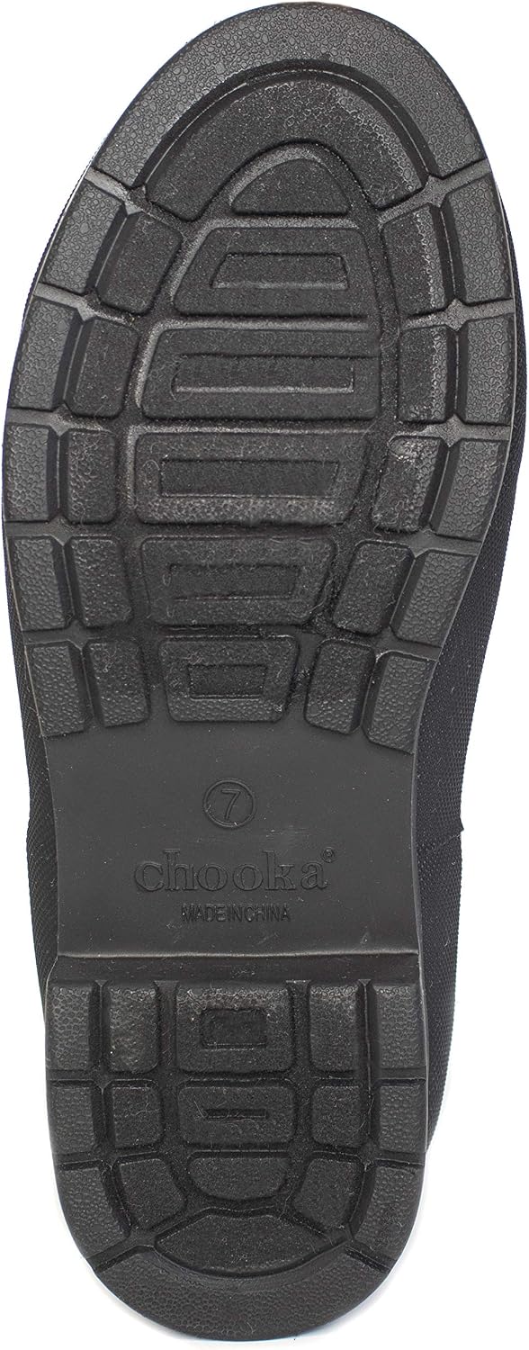Chooka Women's Waterproof Mid-Height Faux Fur Lined Pull-On Rain Boot