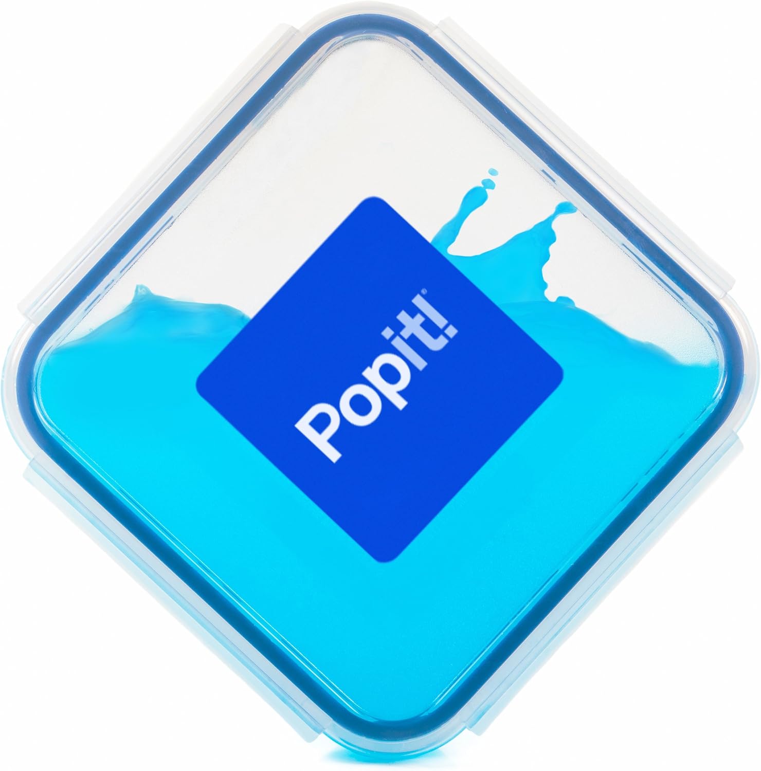 Popit! Airtight Food Storage Containers with Lids, 8-Piece Set, BPA Free Plastic, Microwave, Freezer & Dishwasher Safe, Stackable