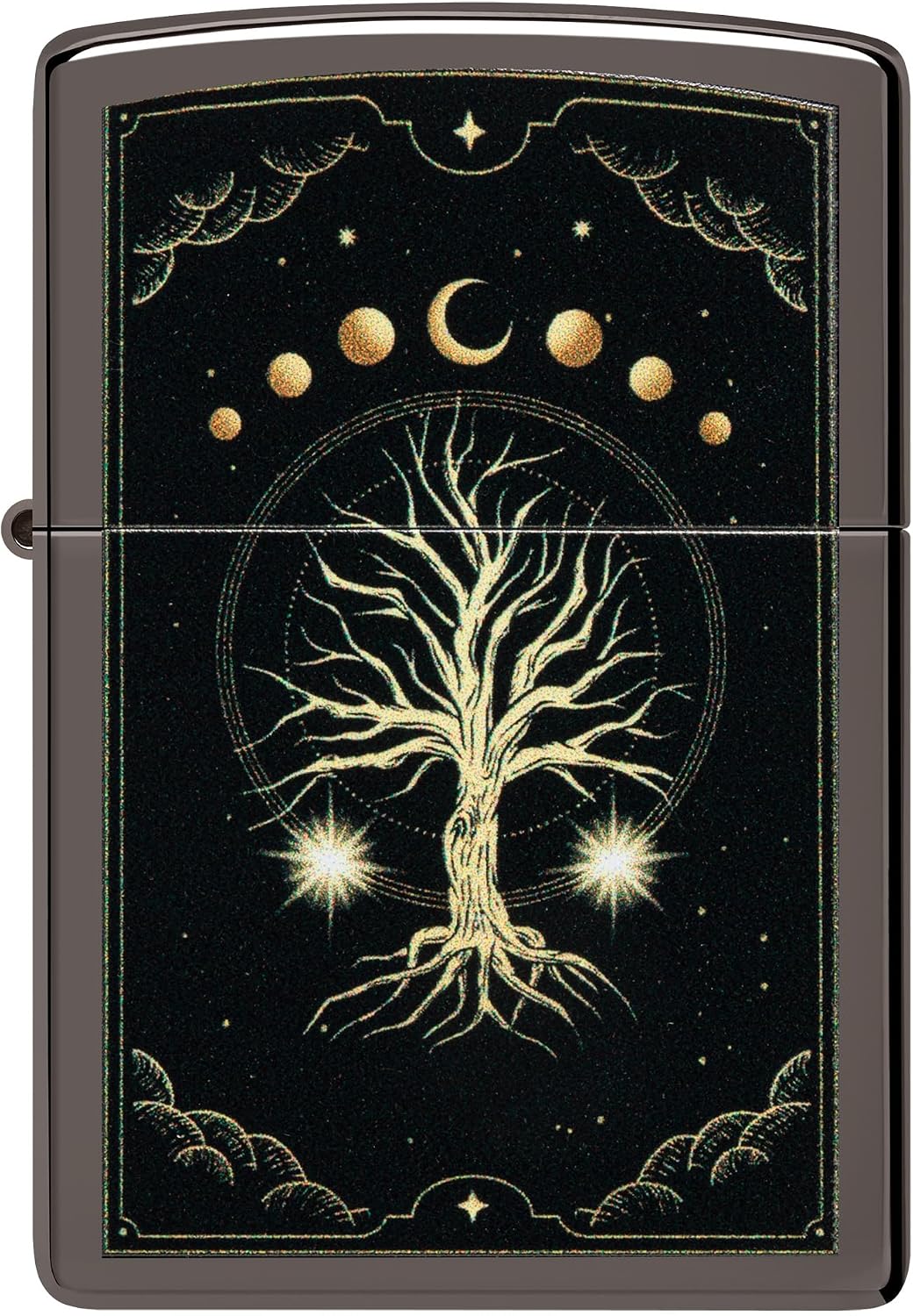 Zippo Tree of Life Pocket Lighter - Refillable Flip-Top Windproof Lighters - Spiritual and Symbolic Design Pocket Lighters - Luxury Metal Lighter Made in USA