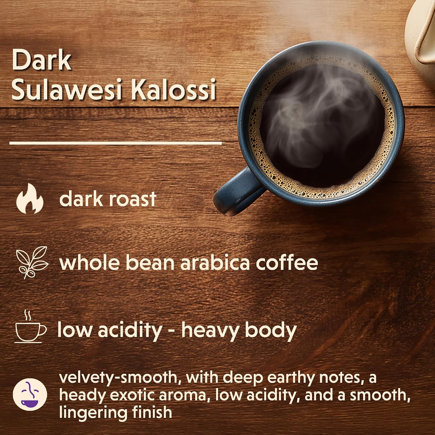 Coffee Bean Direct French Roast Papua New Guinea, Whole Bean, 5lb Bag | Dark Roast, Single Origin Arabica Coffee Beans