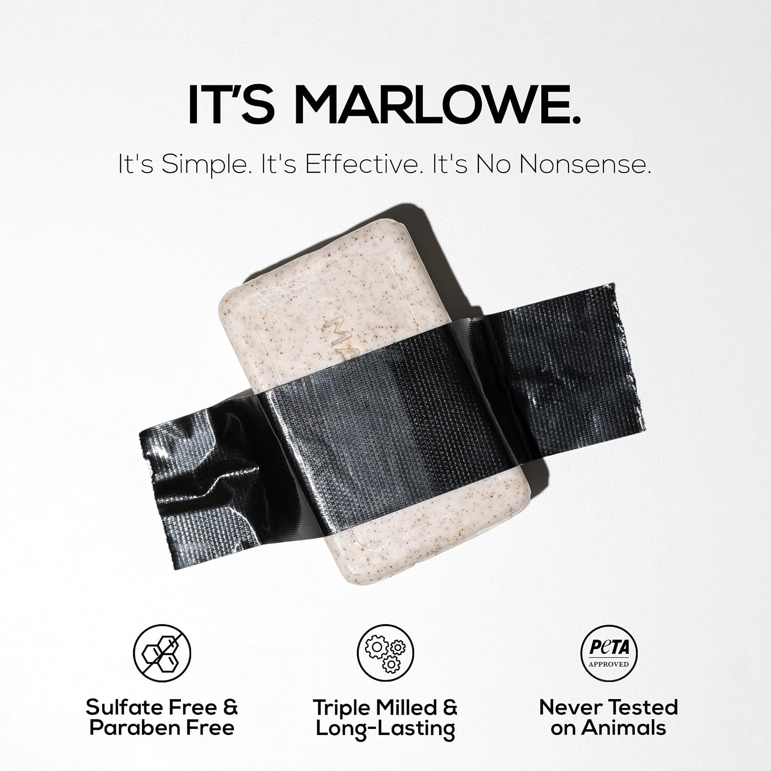 MARLOWE. Body Scrub Soap, Exfoliating Soap Bar, Sage + Fir, 7 oz | Scrub Soap Bar that deeply cleanses and exfoliates while buffing away rough, dry skin. Original Sage + Fir scent.
