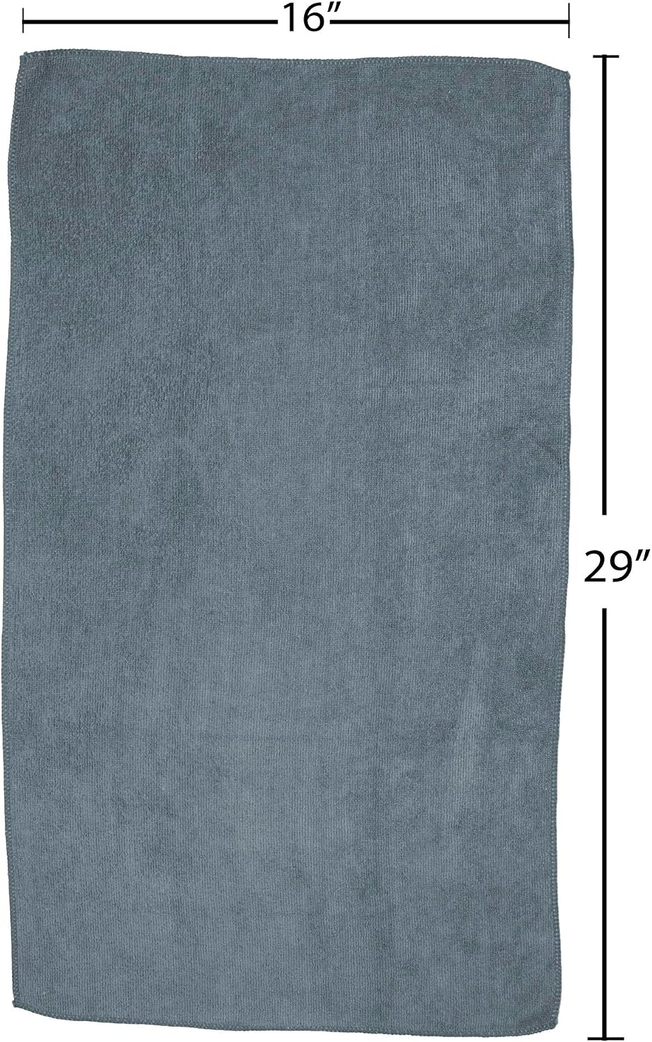 Fromm Softees Microfiber Hair Towels, Absorbent Salon Hair Towels for Hairstylists, Barbers, Spa & Gym, Fast-Drying, Ultra-Soft, Lint-Free, Multi-Purpose Towels, 16" x 29"- 10-Pack - Black