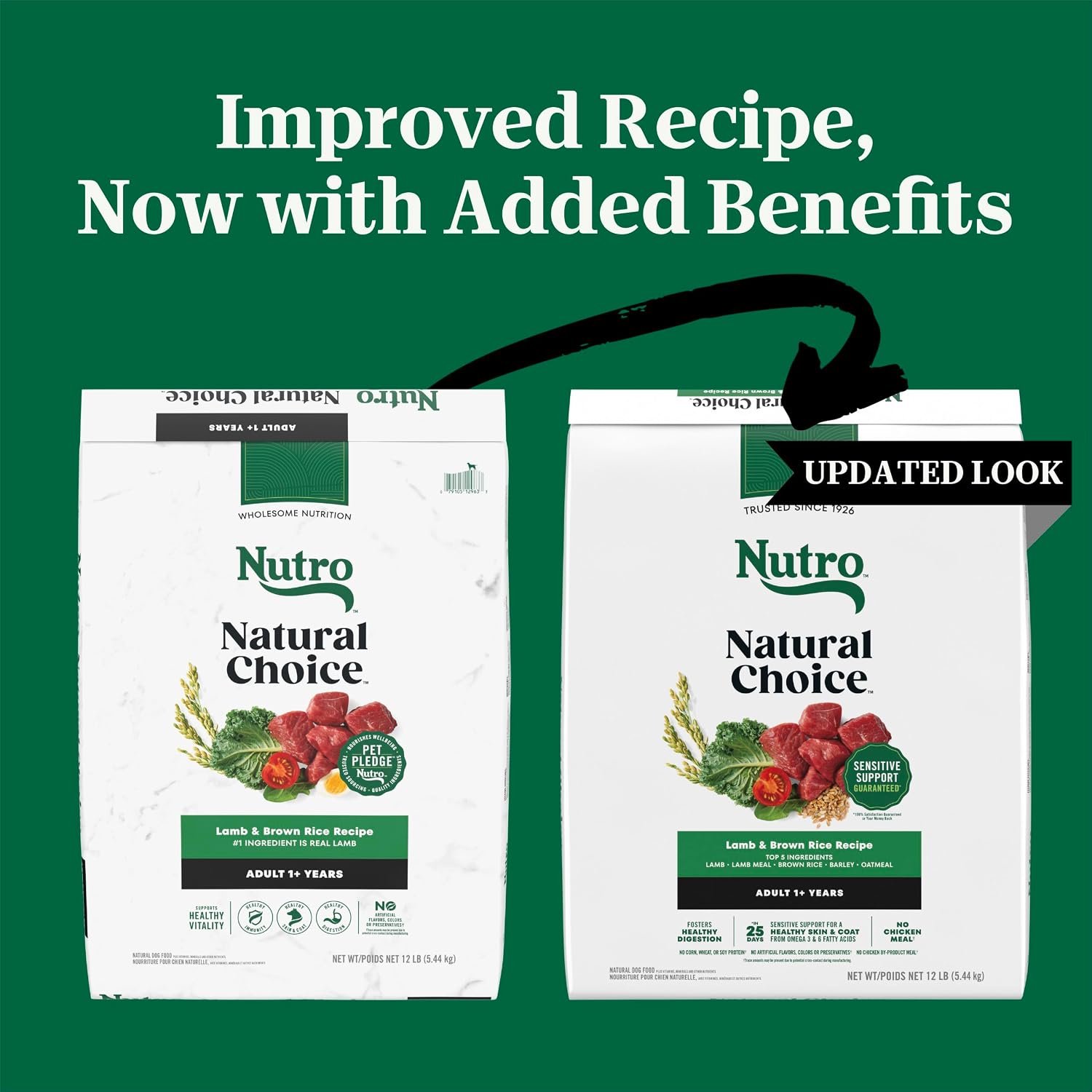 Nutro Natural Choice Adult Dry Dog Food, Chicken & Brown Rice Recipe, 5 lb | Non-GMO, Real chicken #1 ingredient, no corn, wheat, soy or chicken by-product meal, supports skin & coat/digestion/immunity