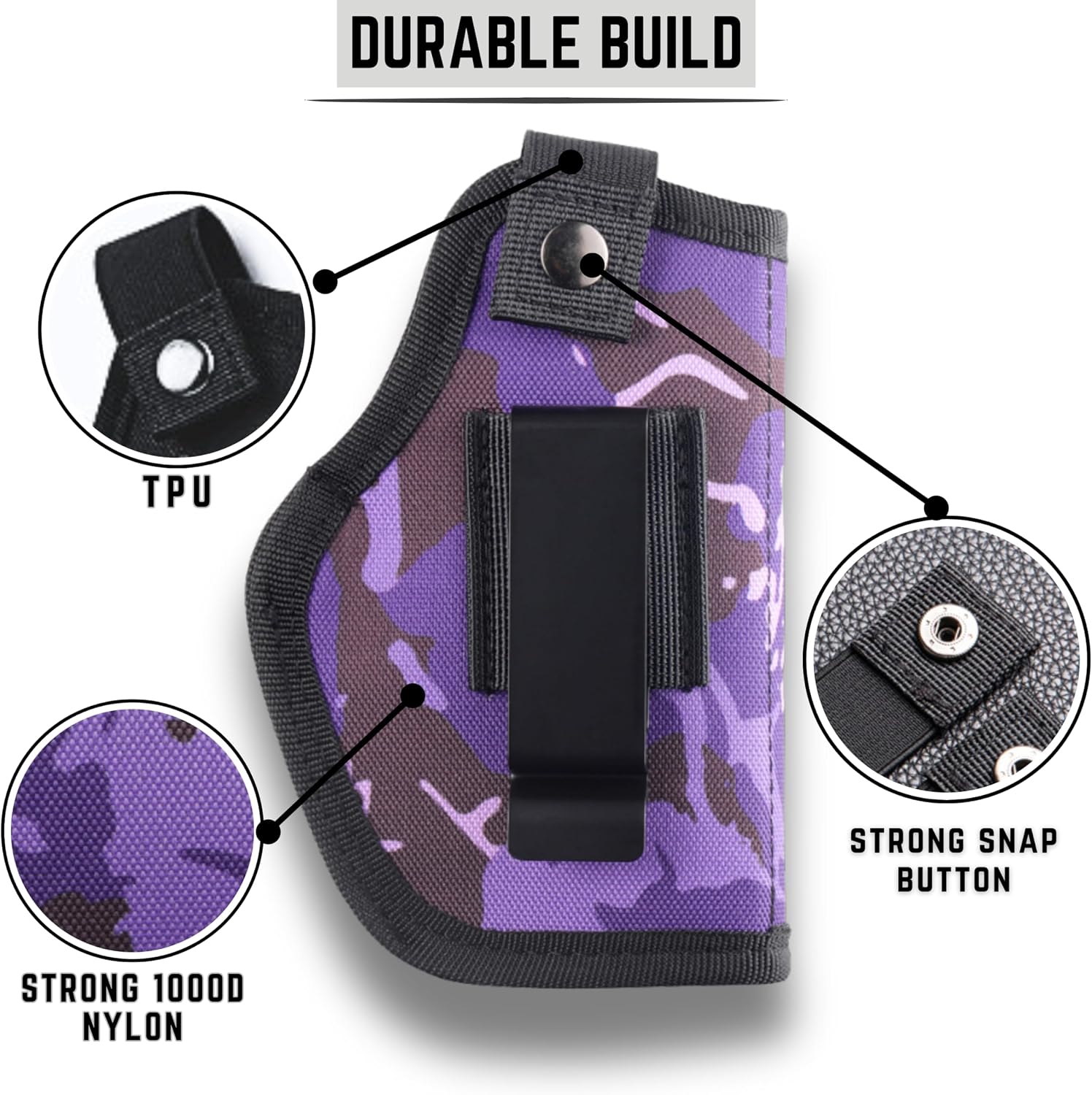 Gun Holsters for Men/Women, 380 Holster for Pistols, Universal Airsoft Right/Left, IWB/OWB 9mm Holsters for Concealed Carry, Fits Glock
