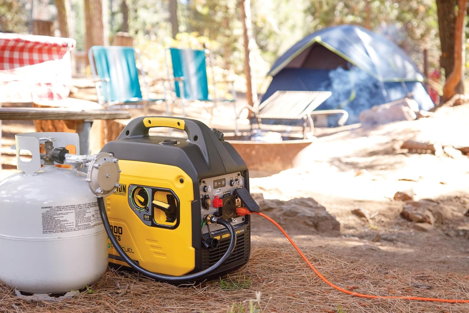 Champion Power Equipment 4000-Watt Dual Fuel RV Ready Portable Inverter Generator with Quiet Technology and Free 3-Year Warranty