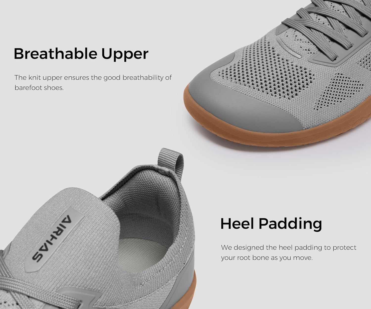 Men's Barefoot Shoes Zero Drop Minimalist Sneakers with Anatomical Toe Box | Breathable, Stretchy, Flat for Gym, Workout, Lifting, Training