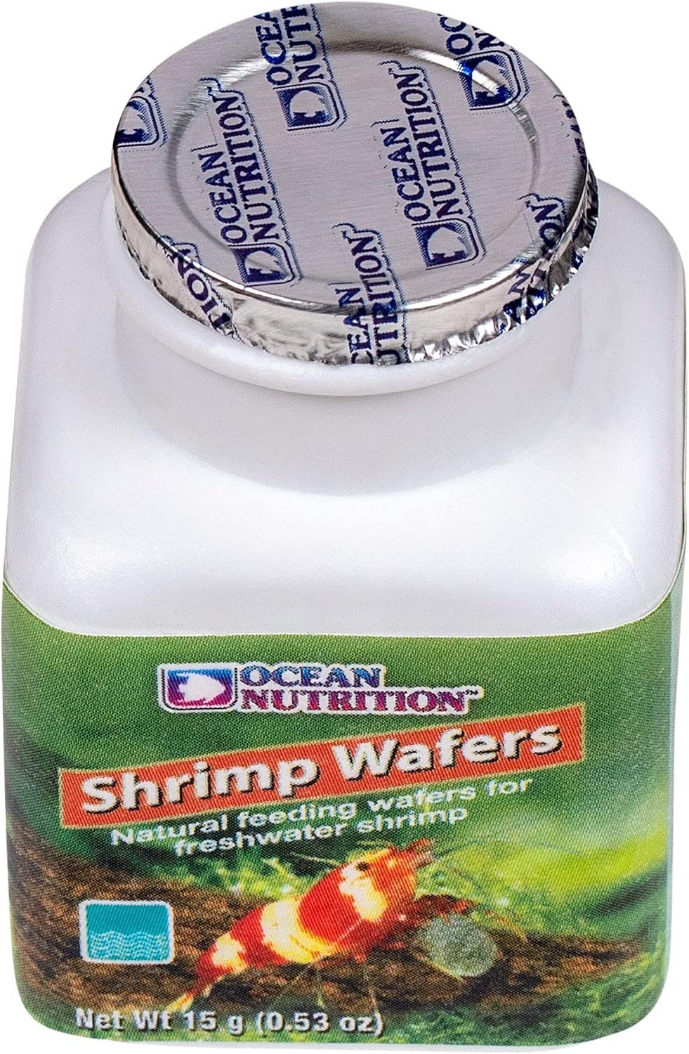 Ocean Nutrition Shrimp Wafers - Sinking Shrimp Food 0.53 oz (15 g) | Freshwater Shrimp Tank (Neocaridina, Caridina, Ghost Shrimp Live, Amano