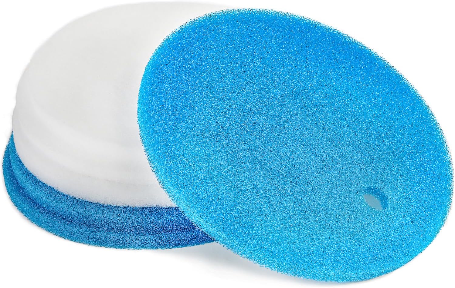 Compatible White Filter Floss and Blue Filter Pad Replacement for Tetra Pond Clear Choice Biofilter (Pack of 6)
