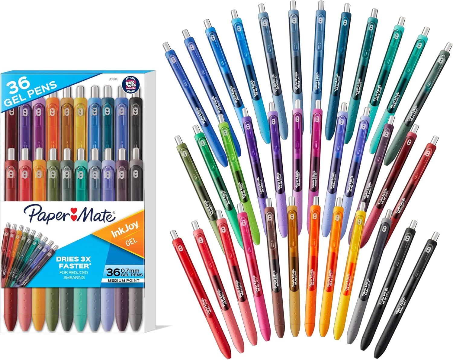 Paper Mate InkJoy Gel Pens, Assorted, Medium Point (0.7mm), 14 Count - Smooth Writing, Back to School, Teacher Supplies, Journaling, Note-Taking, Doodling