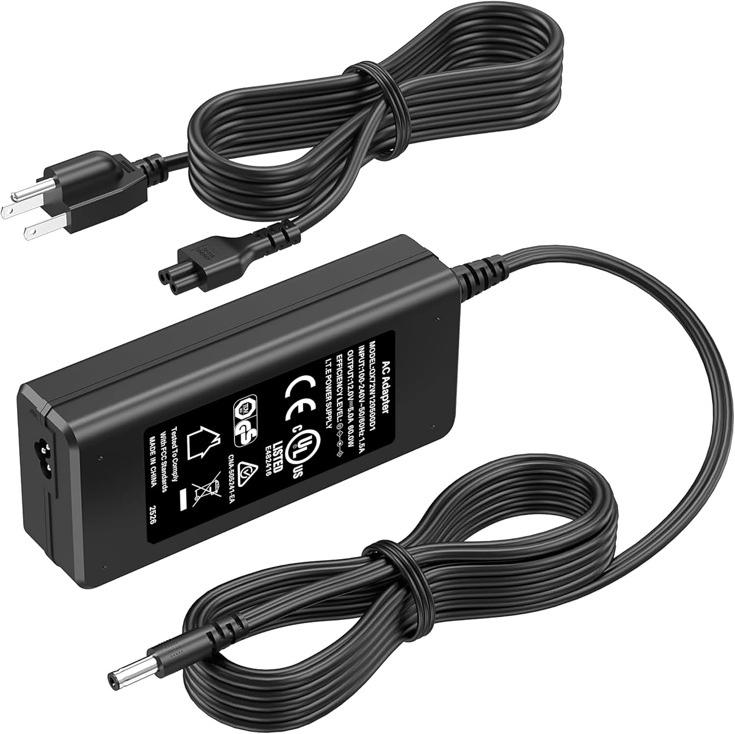 12V Charger for ARCADE1UP Riser Cocktail Table Arcade 1up Game Machine | Power Cord Adapter for Arcade1up RYJ0136PAU0 RYJ0136PAU1 RYJ0136PAU2