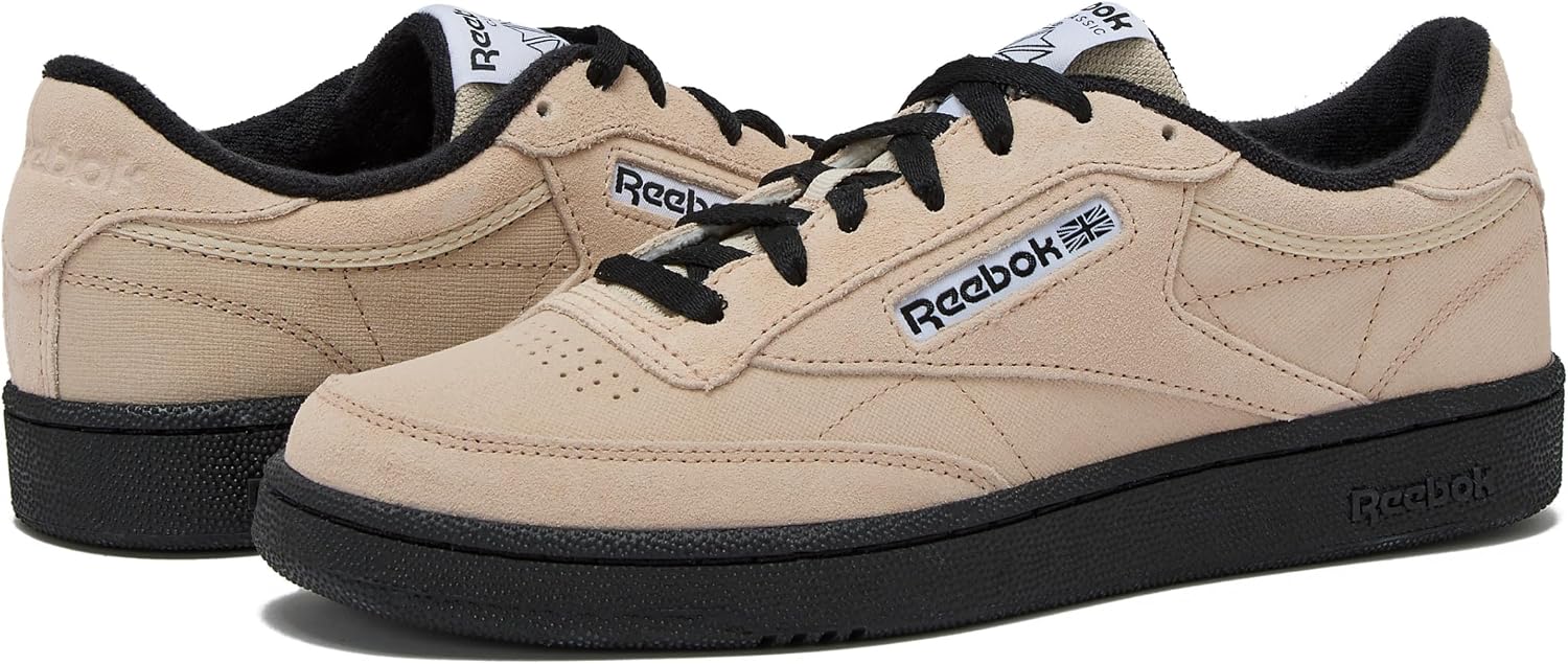 Reebok Club C 85 Mens Tennis Shoes, Casual Fashion White Sneakers for Men