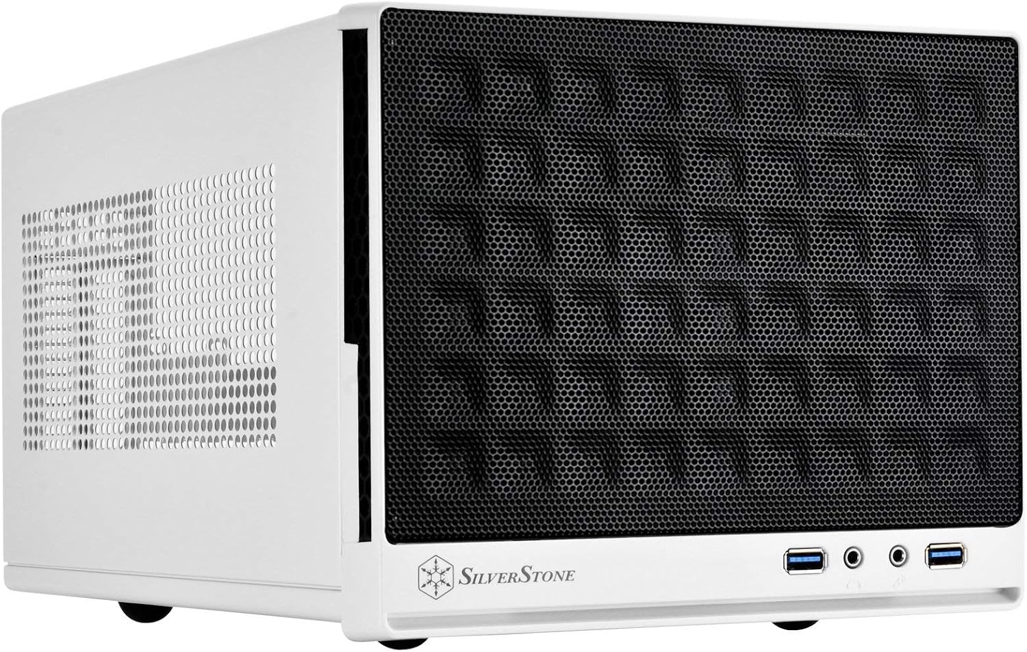 Silverstone Computer Case with Mesh Front Panel,Black (SG13B)