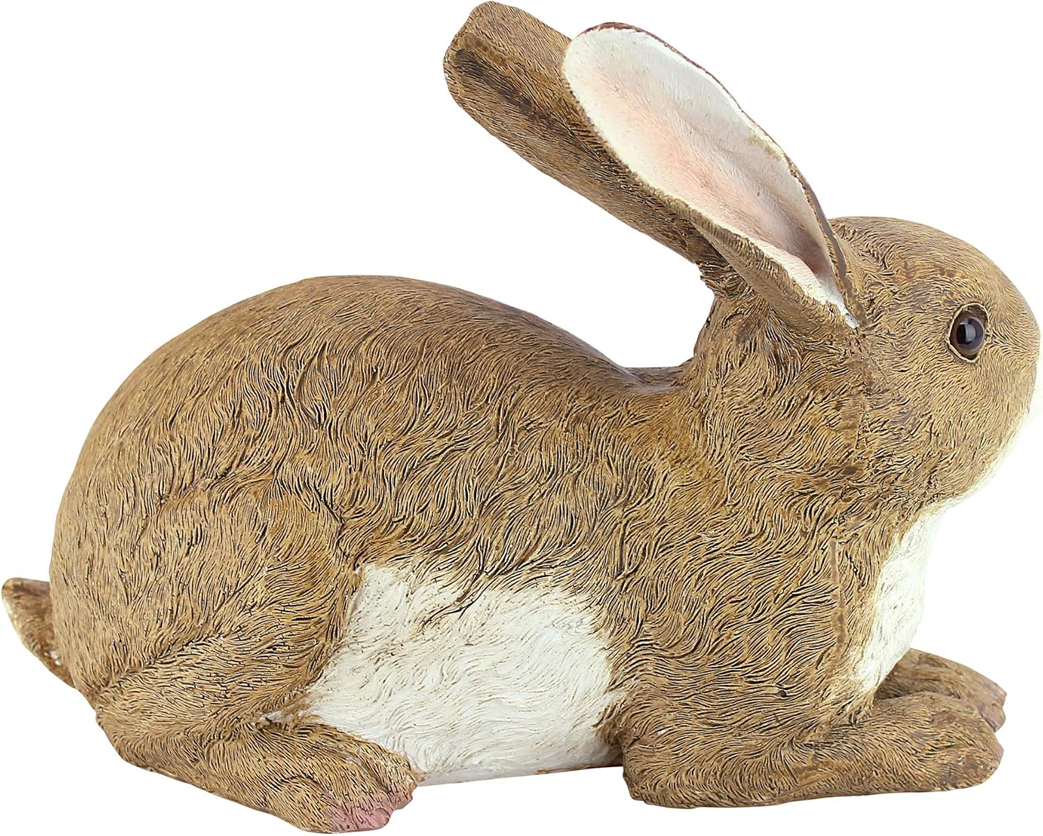 Design Toscano QM200861 Bashful The Bunny Lying Down Rabbit Outdoor Garden Statue, 10 Inch, full color
