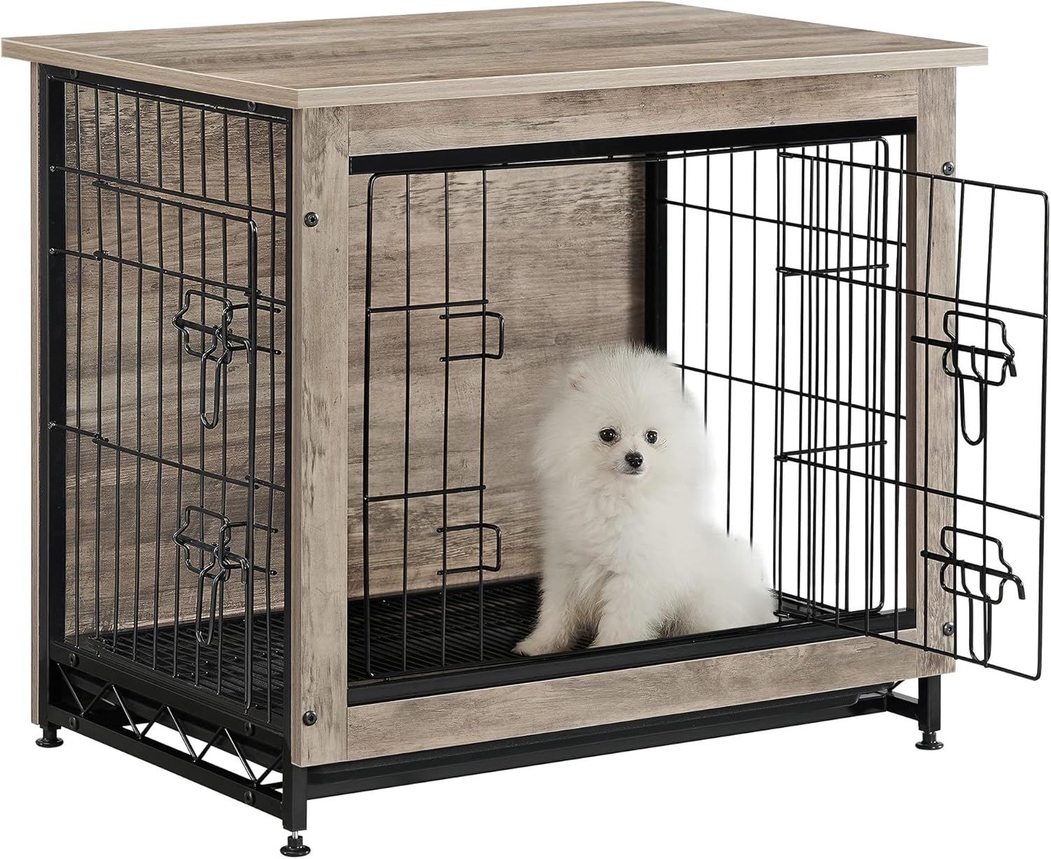 Feandrea 27.2" Dog Crate Furniture, Indoor Dog Kennel Side End Table