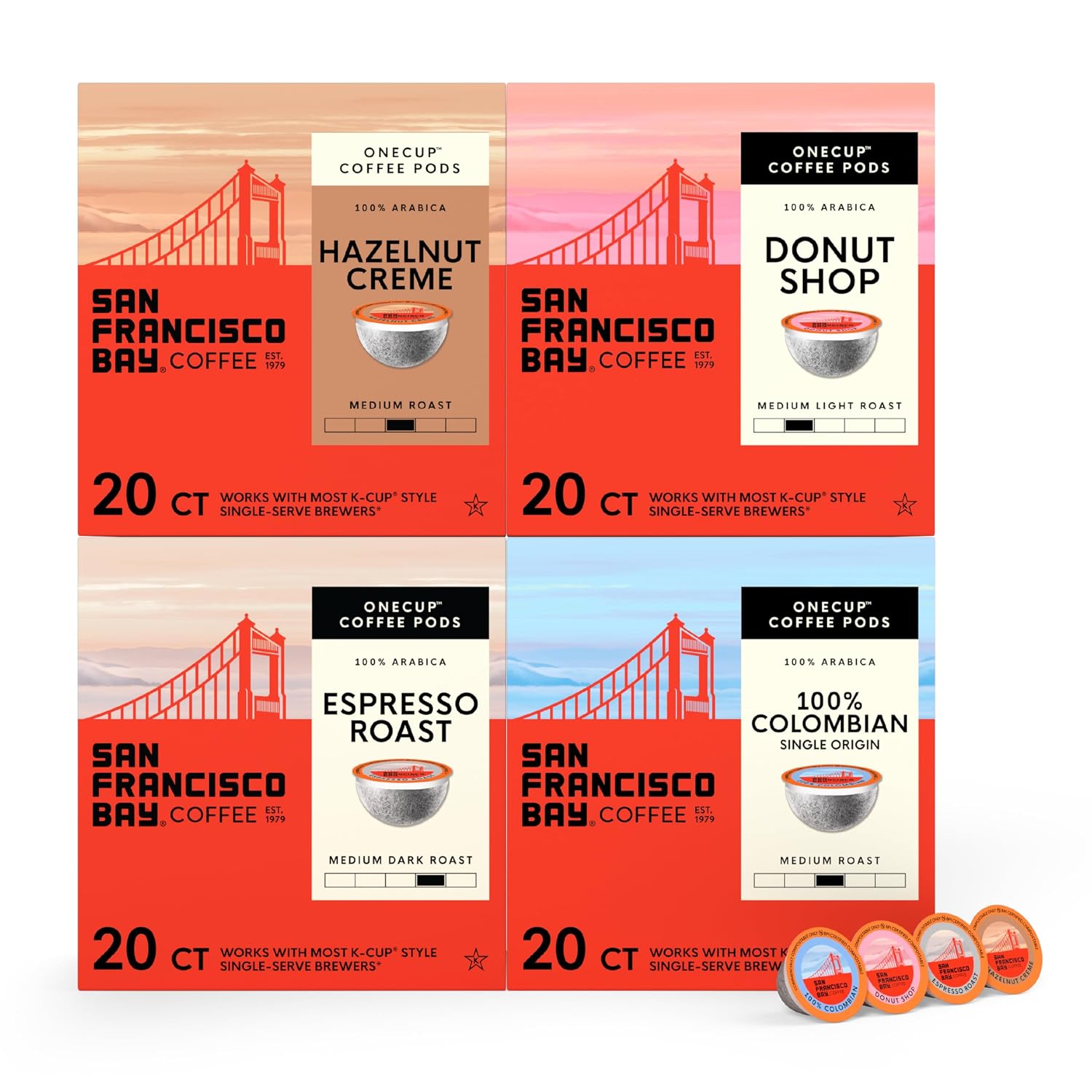 San Francisco Bay French Roast K-Cup Compatible Coffee Pods, 36 ct