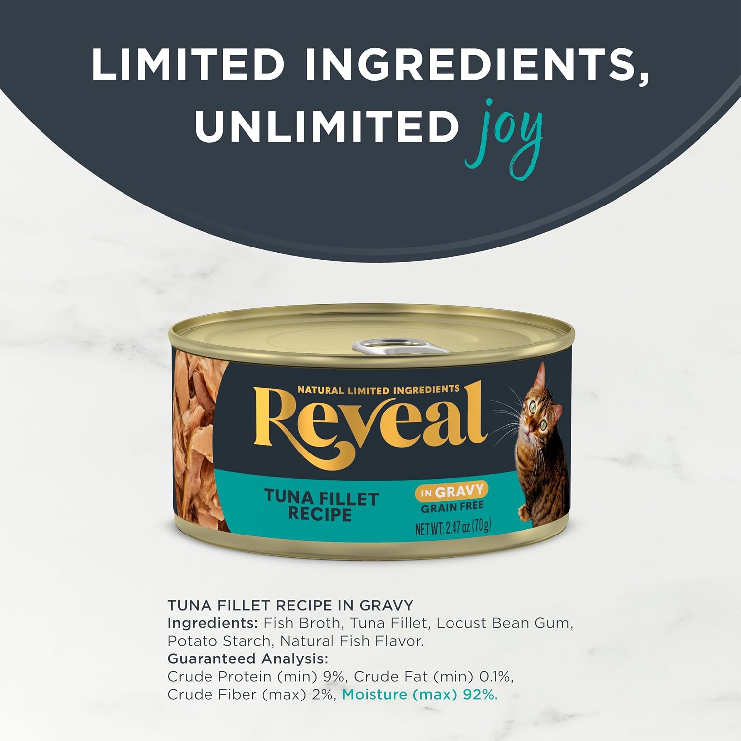 Reveal Tuna in Gravy Wet Cat Food 24-Pack 2.47 oz Cans