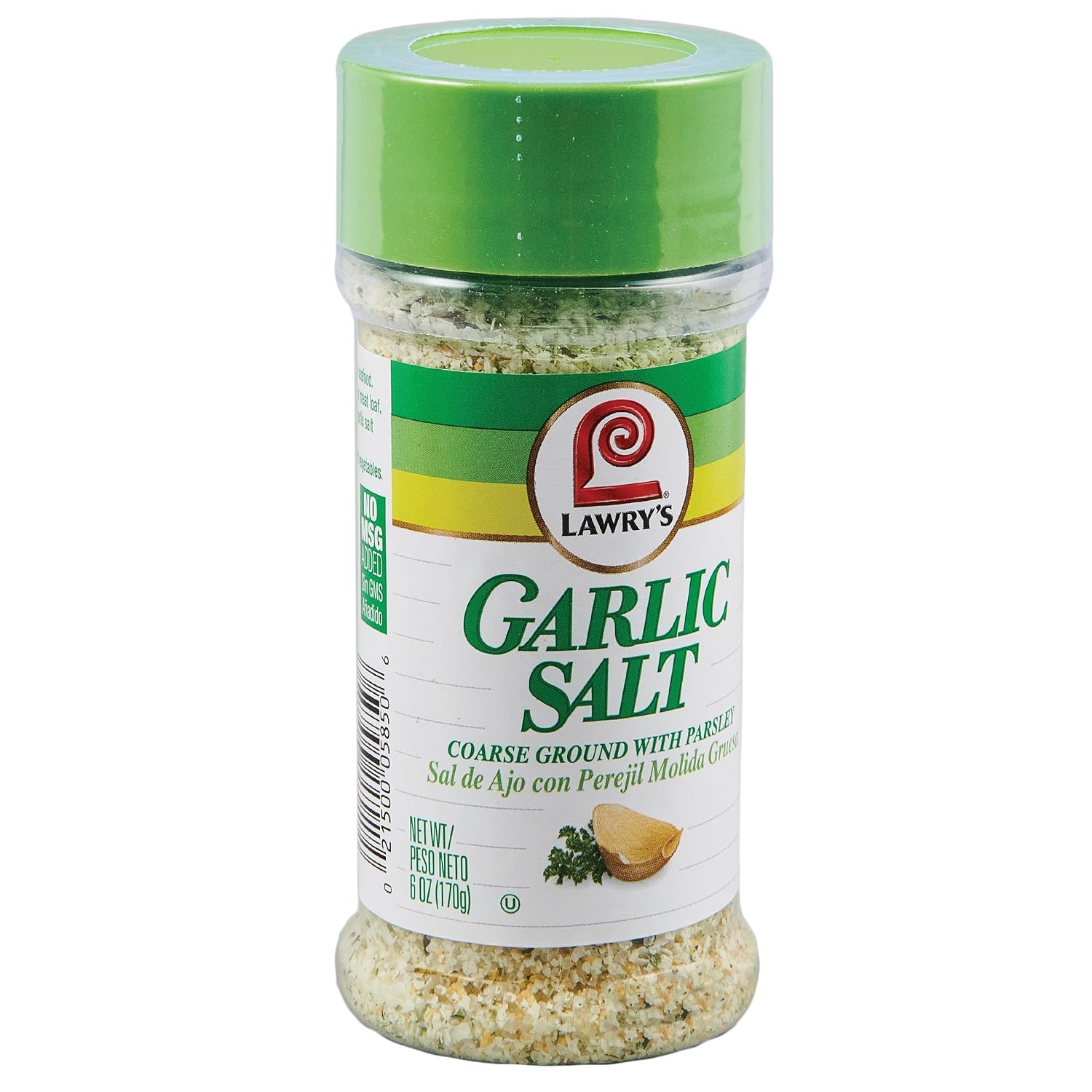Lawry's Coarse Ground with Parsley Garlic Salt, 6 oz (Pack of 12)
