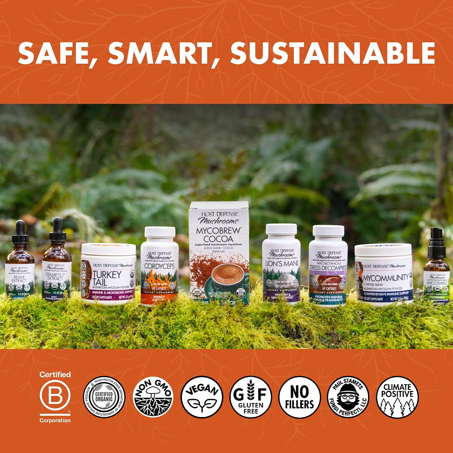 Host Defense Breathe* Capsules - Immune & Respiratory Support Mushroom Supplement - Herbal Lung Health Supplement with Chaga, Reishi & Cordyceps - 30 Capsules (15 Servings)*