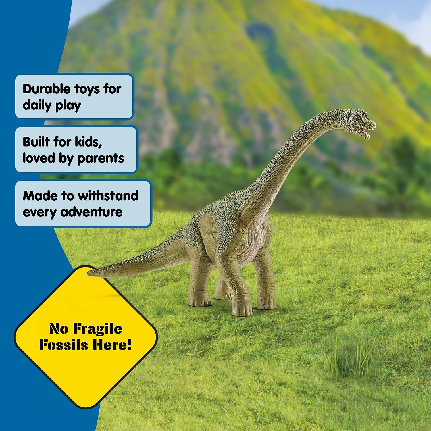 Schleich Dinosaurs - Brachiosaurus Toy Dino Figurine - Kids Ages 4+ | 14581 | Dinosaur Figurine, Realistic Animal Toys, Dino Figure for Boys and Girls, Screen-Free Imaginative Pretend Play