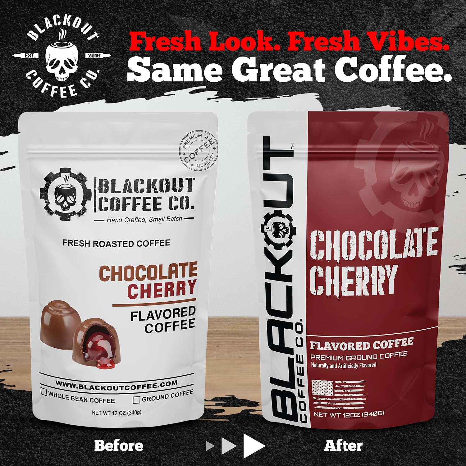 Blackout Coffee Blueberry Crumble Ground Coffee, Medium Roast, 12 oz