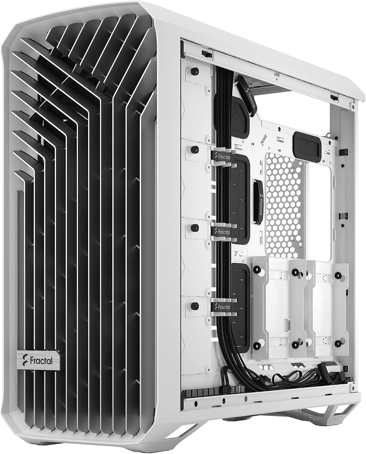 Fractal Design Torrent Black - Light Tint Tempered Glass Side Panel - Open Grille for Maximum air Intake - Two 180mm PWM and Three 140mm Fans