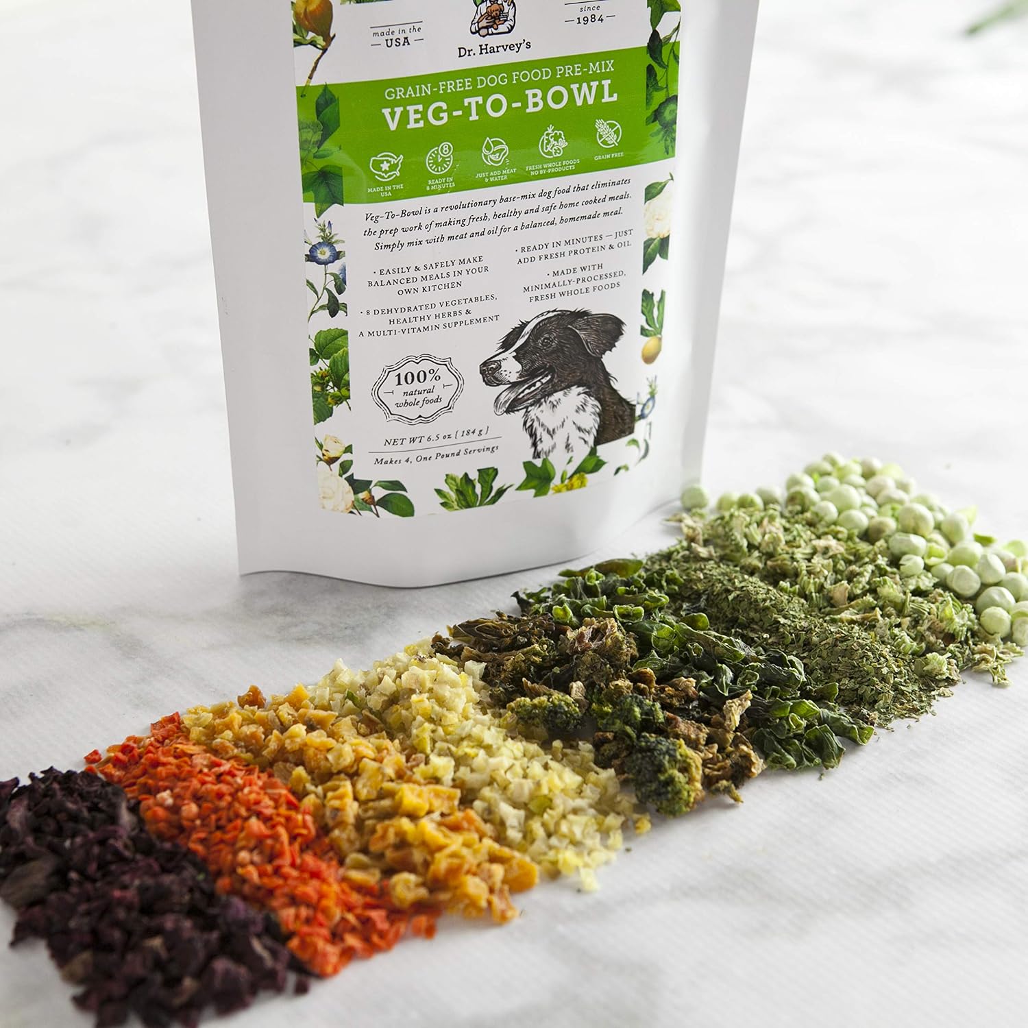 Dr. Harvey's Veg-To-Bowl Fine Ground Dehydrated Vegetable Pre-Mix for Dogs, 7-Pound Bag | Dehydrated Vegetable Pre-Mix