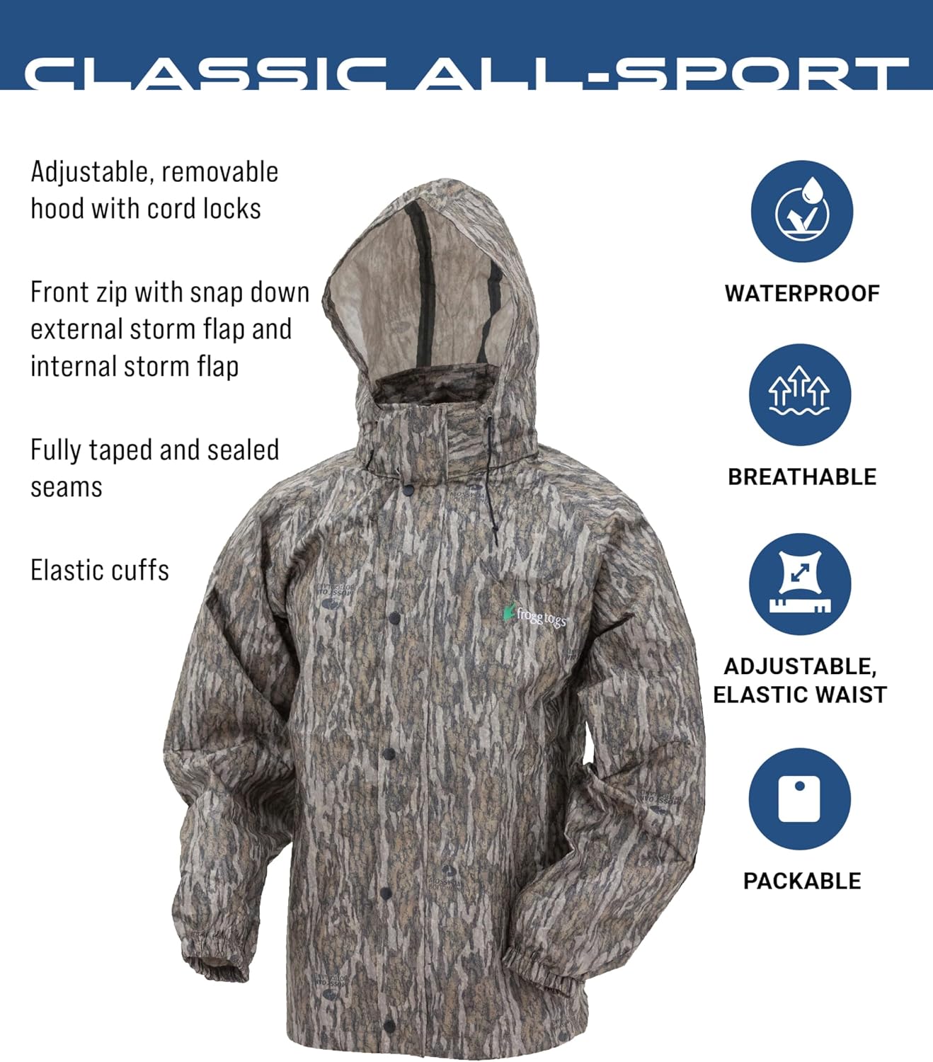 FROGG TOGGS Men's Classic All-Sport 3-Layer Waterproof Breathable Rain Suit