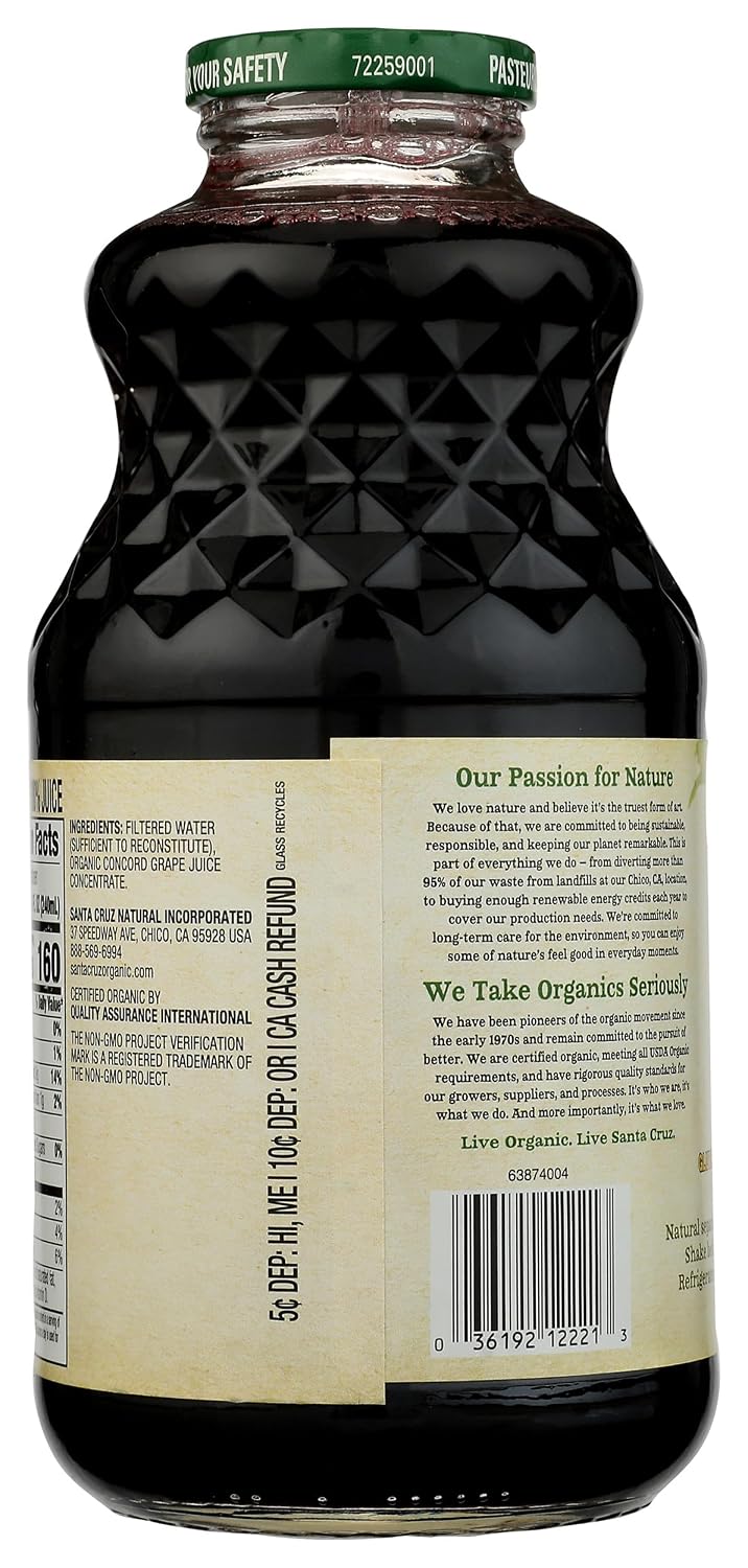 R.W. Knudsen Organic Just Concord Grape Juice, 32 fl oz (Pack of 1)