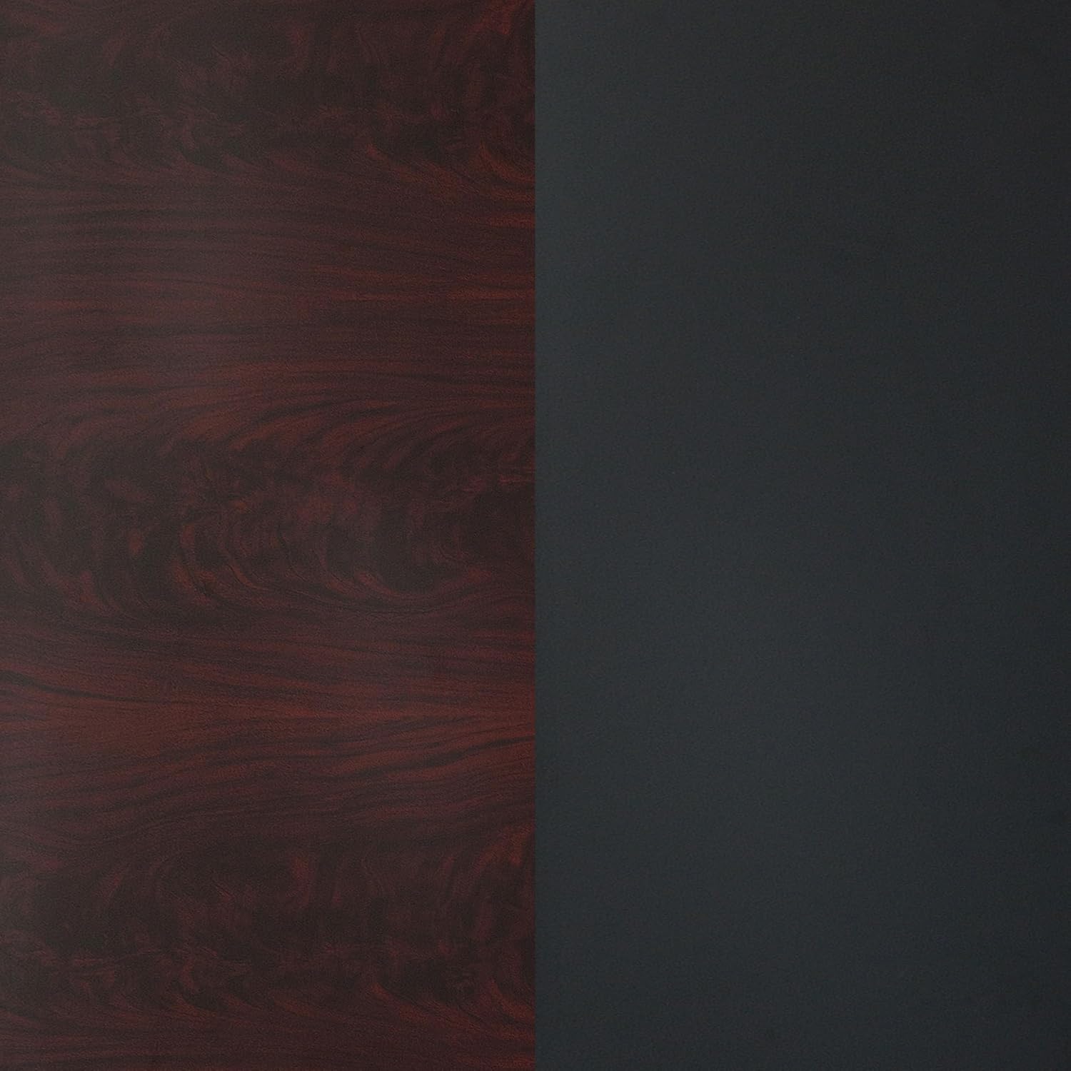 Flash Furniture 42x24" Reversible Table Top, Black/Mahogany | Reversible Laminate Top, Durable Construction, Commercial Use