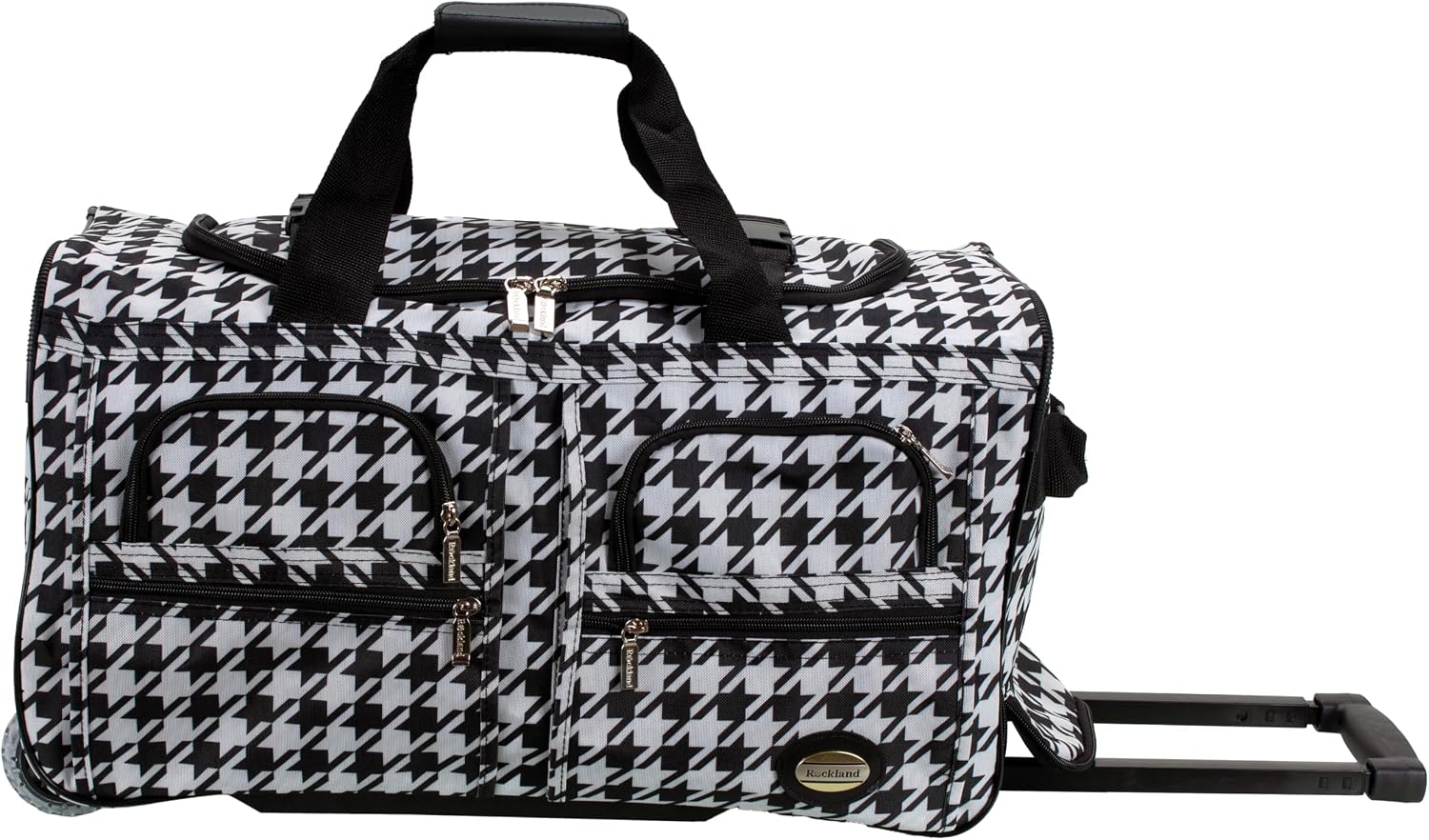 Rockland Rolling Duffel Bag, Black, 22"