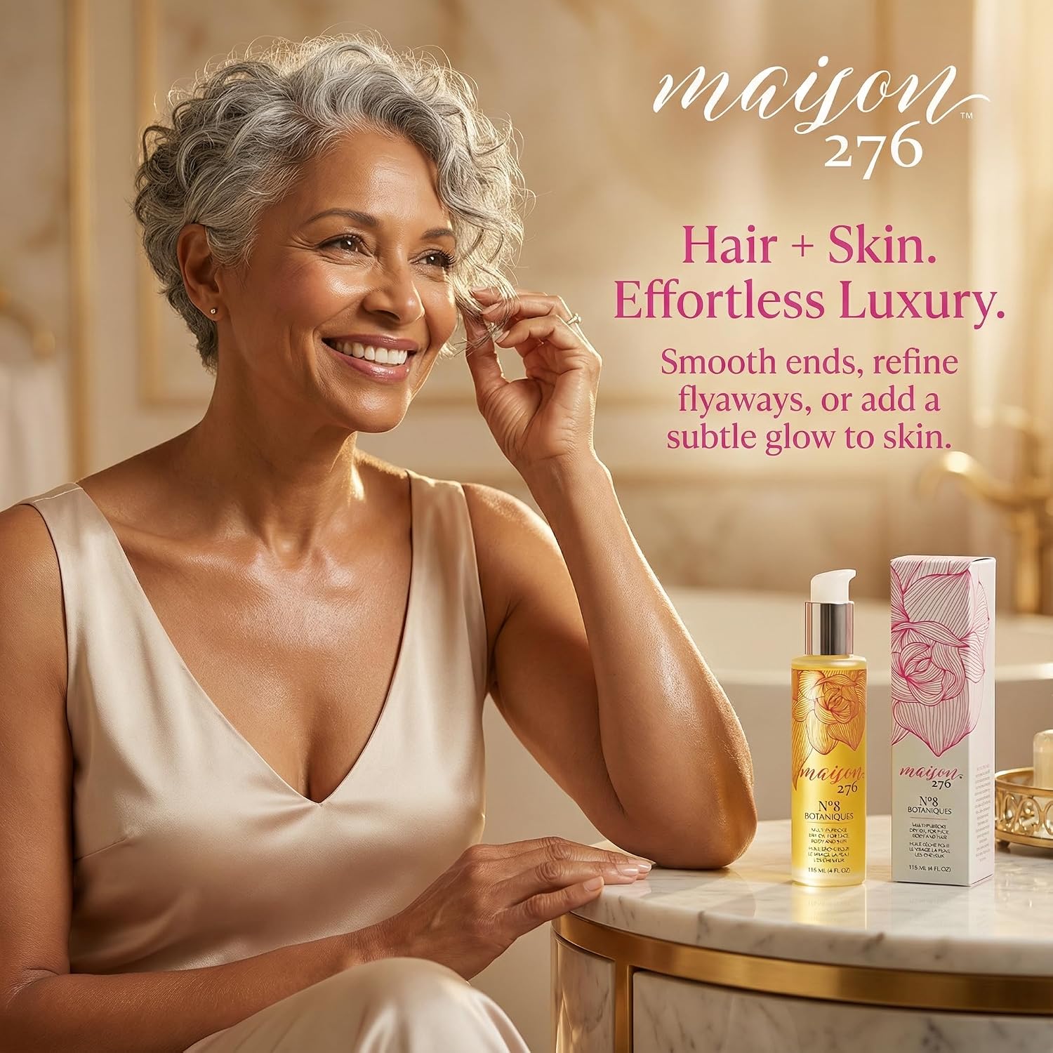 Maison 276 No. 8 Botaniques Multi-Purpose Moroccan Body Oil, 4 Fl Oz