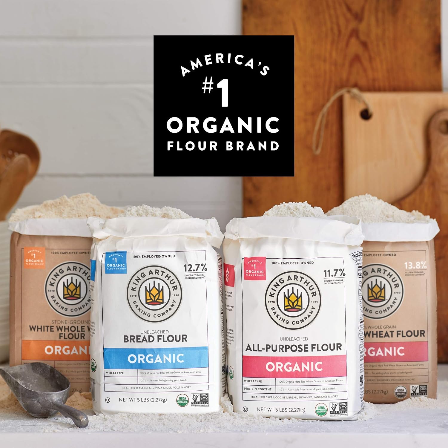 King Arthur Flour Organic Unbleached All Purpose Flour - 2 lbs