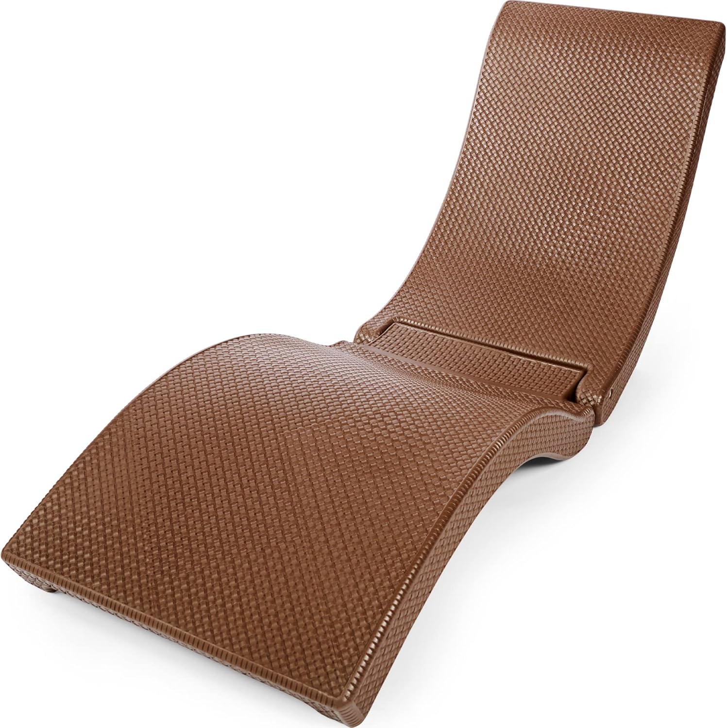 Pool Mate Luxury Swimming Pool Patio Chaise Lounge Chair, White Large